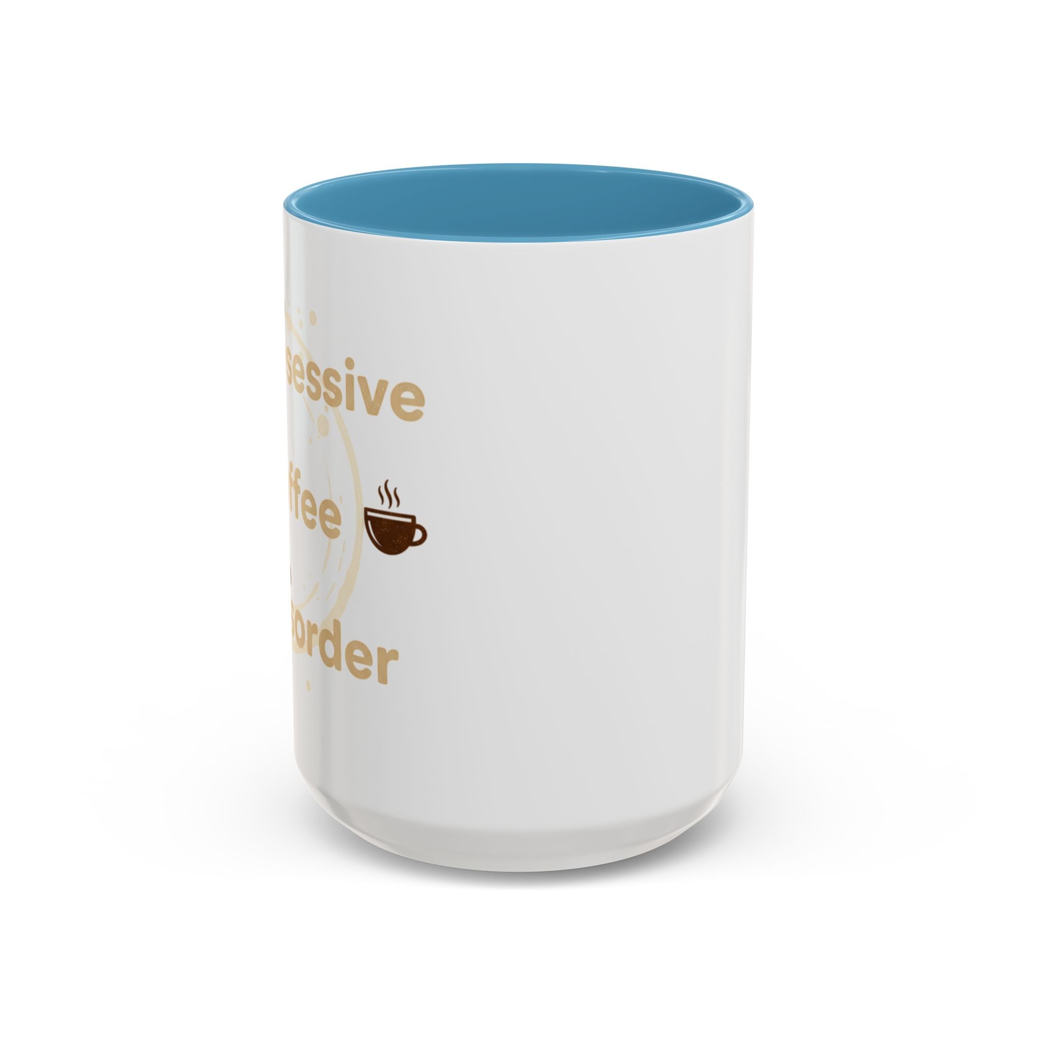 Coffee Mug — "Obsessive Coffee Disorder" Accent Ceramic Mug (11/15oz)