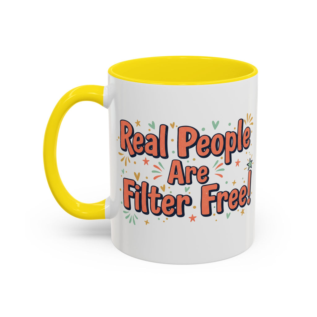 Funny People-Phobic Accent Coffee Mug — "People Make Me Tired" Retro Design (11/15 oz)