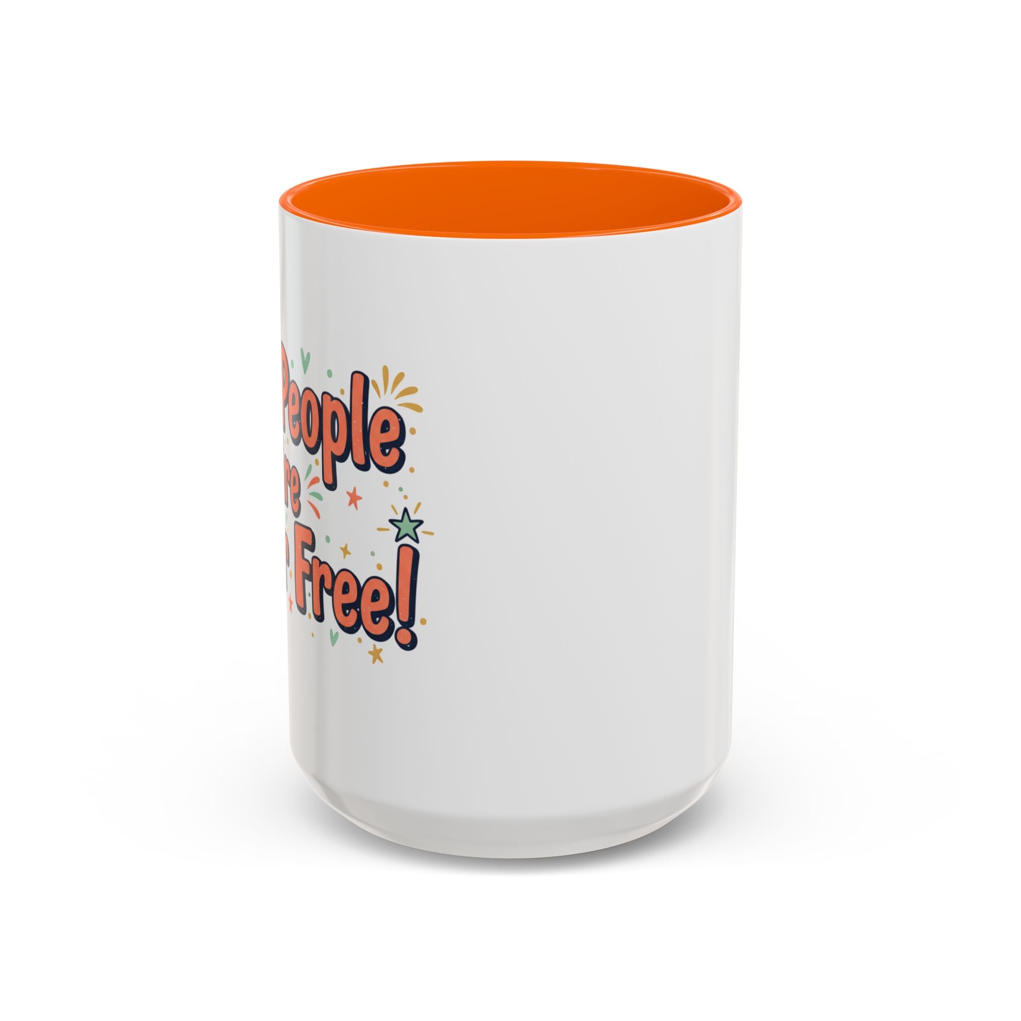 Funny People-Phobic Accent Coffee Mug — "People Make Me Tired" Retro Design (11/15 oz)