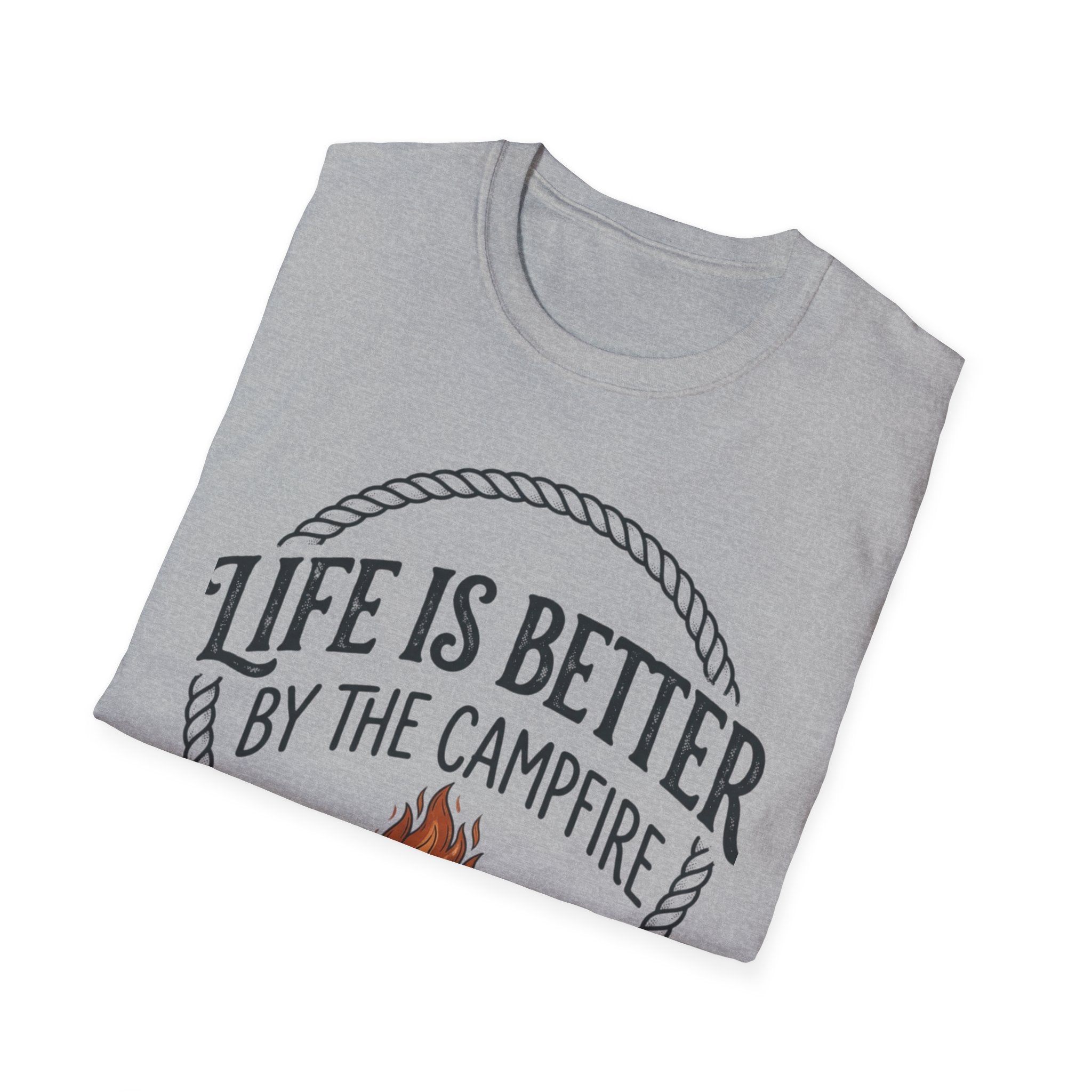 Campfire T-Shirt — "Life Is Better by the Campfire" Outdoor Camping Tee