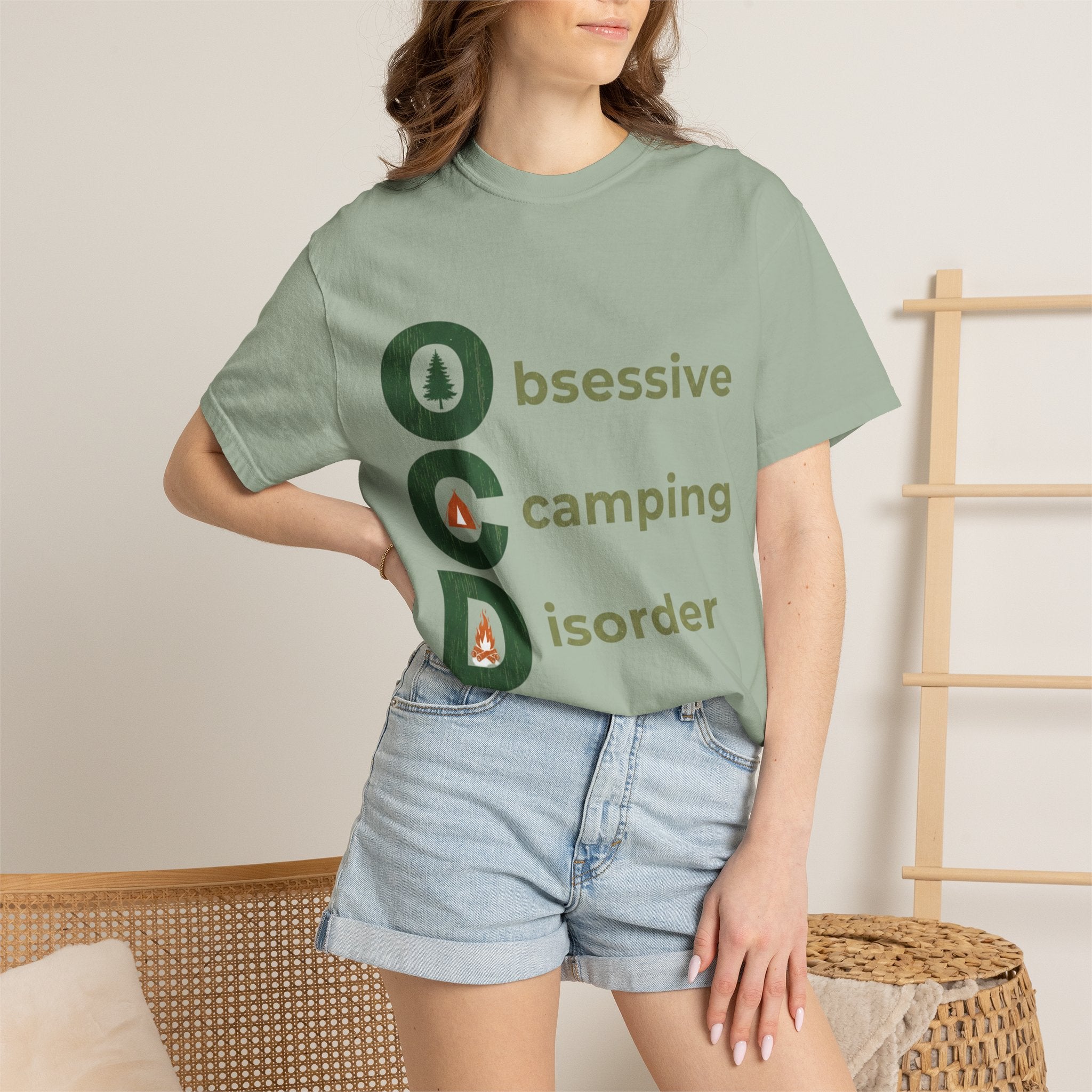 Camping T-Shirt — "Obsessive Camping Disorder" Graphic Tee (Outdoor Camper Gift)
