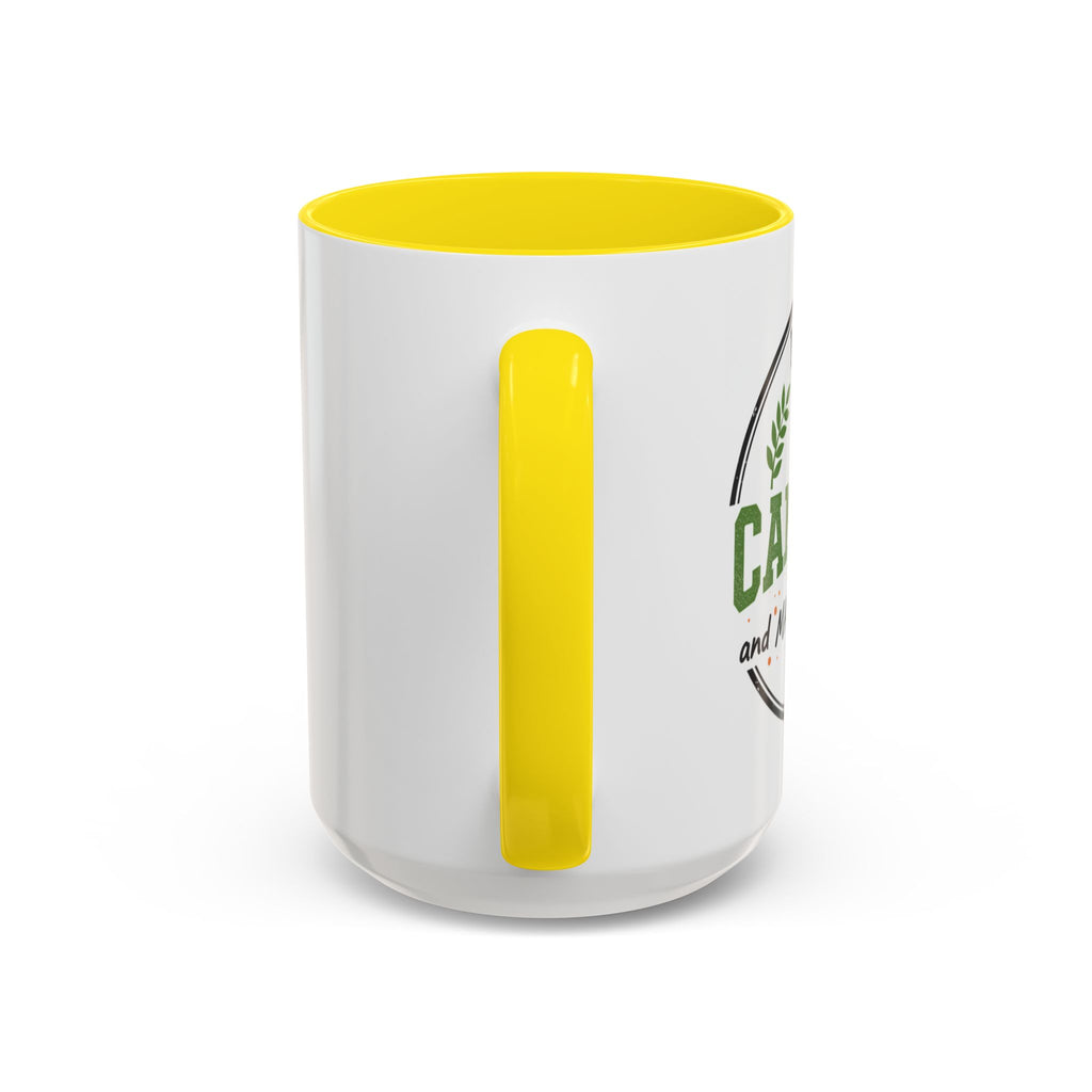 Funny Camping Accent Coffee Mug — I like CAMPING and MAYBE 3 people.