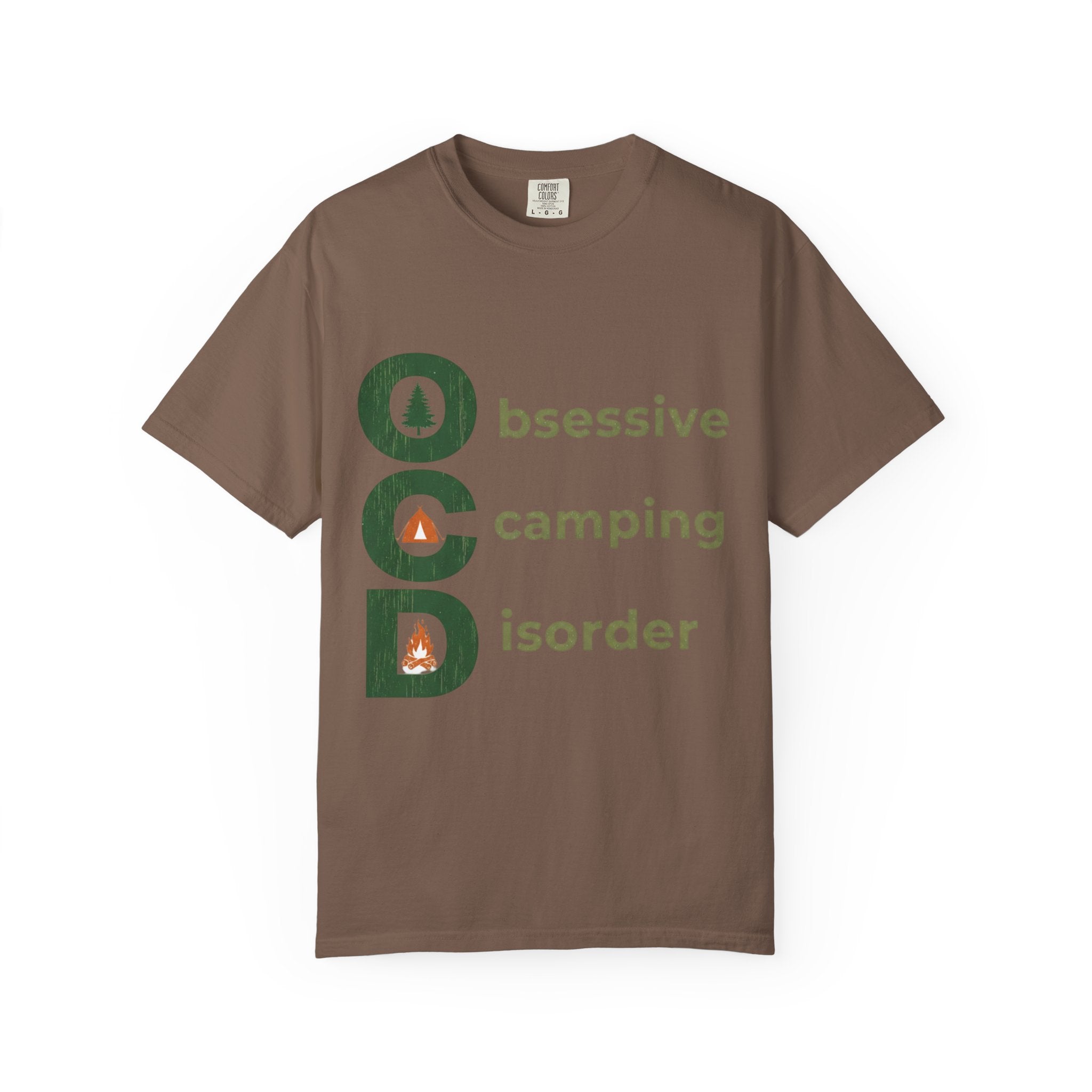 Camping T-Shirt — "Obsessive Camping Disorder" Graphic Tee (Outdoor Camper Gift)