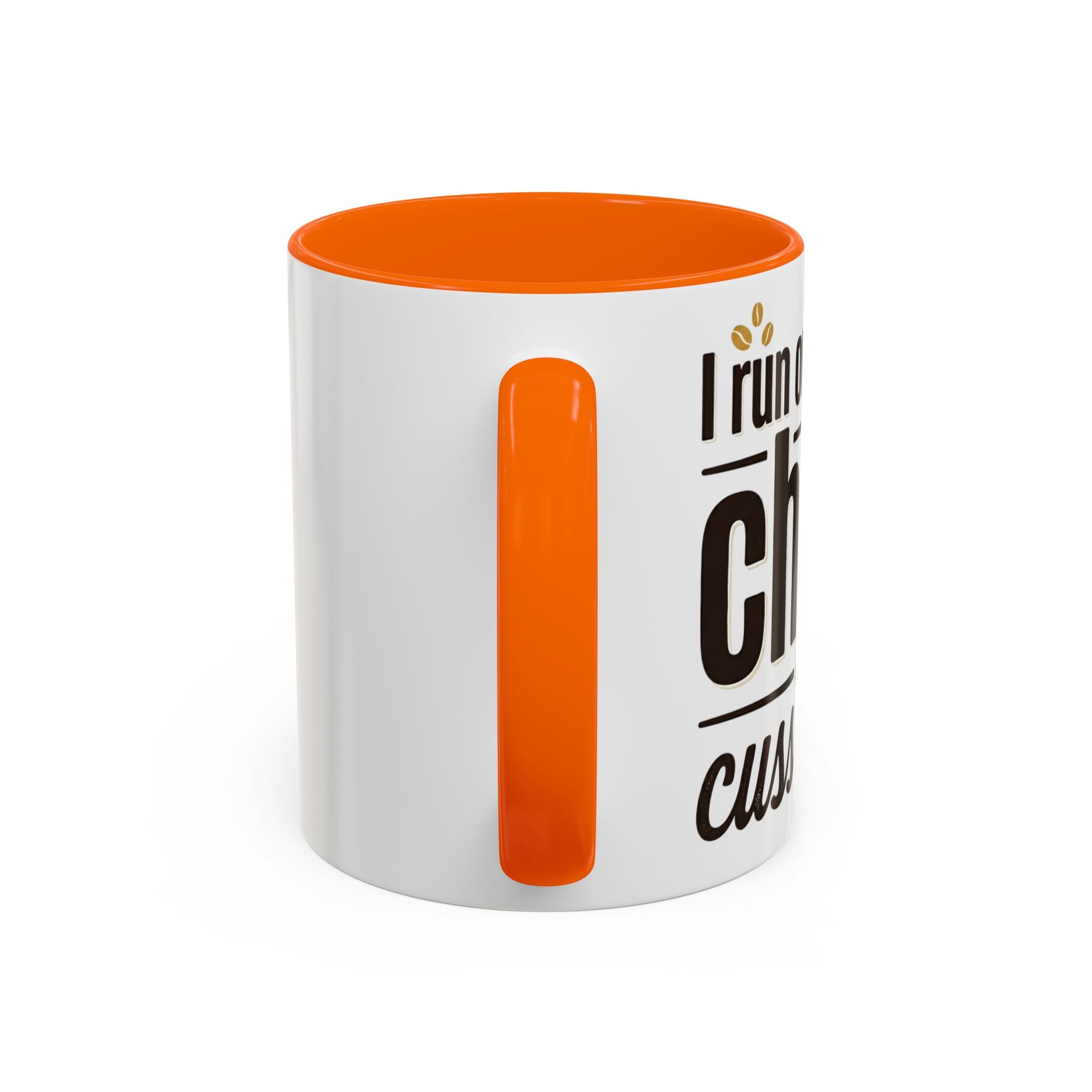 Coffee Mug - "Powered by Caffeine, Chaos & Cuss words" Accent 11/15oz
