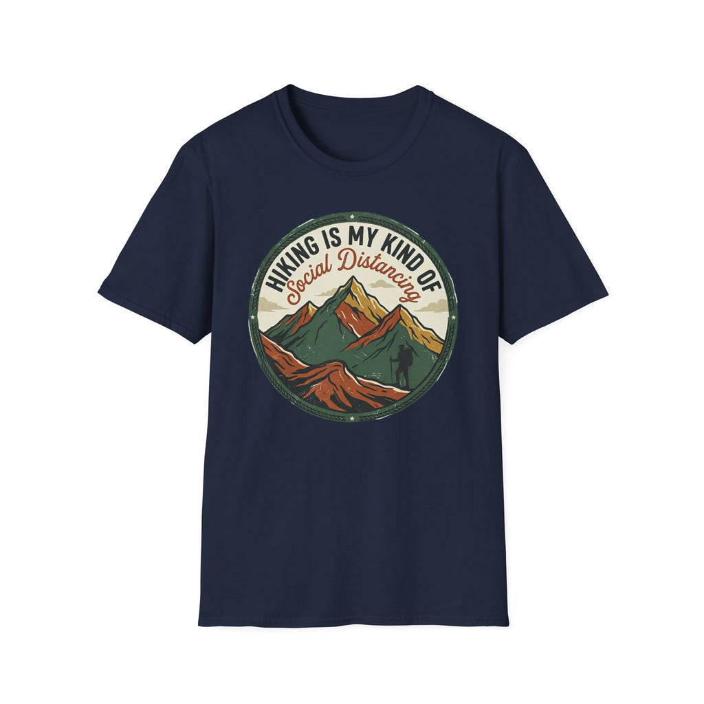 Hiking Is My Kind of Social Distancing T-Shirt — Vintage Mountain Outdoor Tee