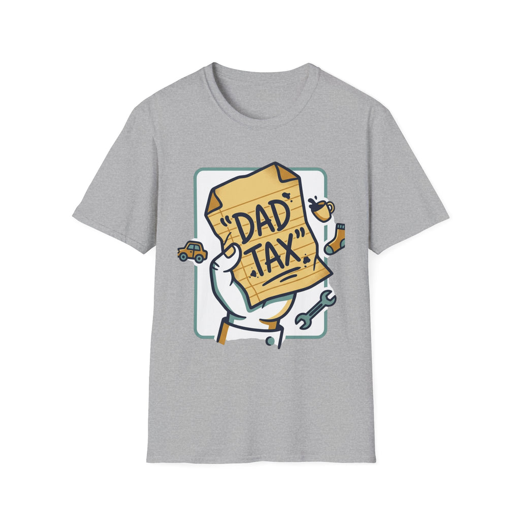 Dad Tax T-Shirt — Funny Fathers Day Tee with ‘Dad Tax’ Receipt Design