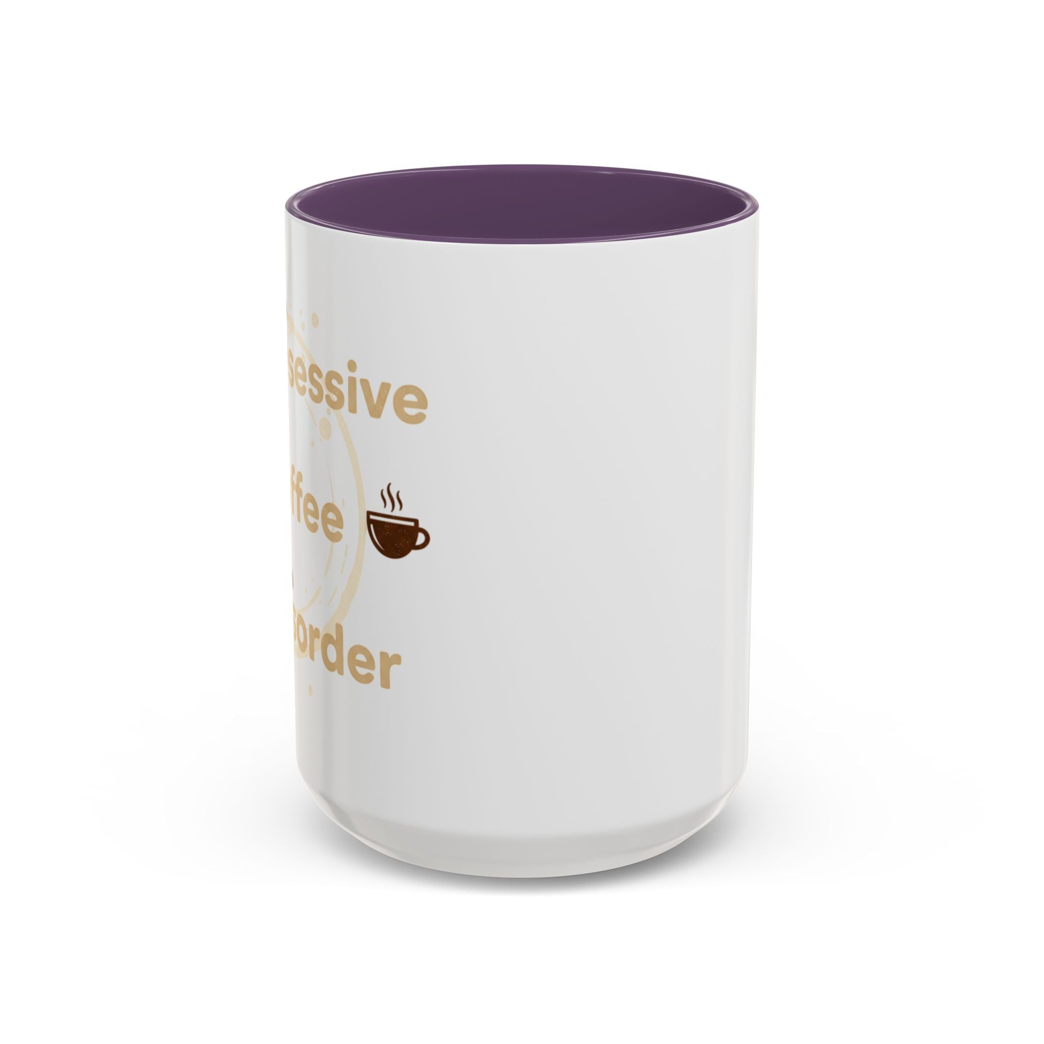 Coffee Mug — "Obsessive Coffee Disorder" Accent Ceramic Mug (11/15oz)
