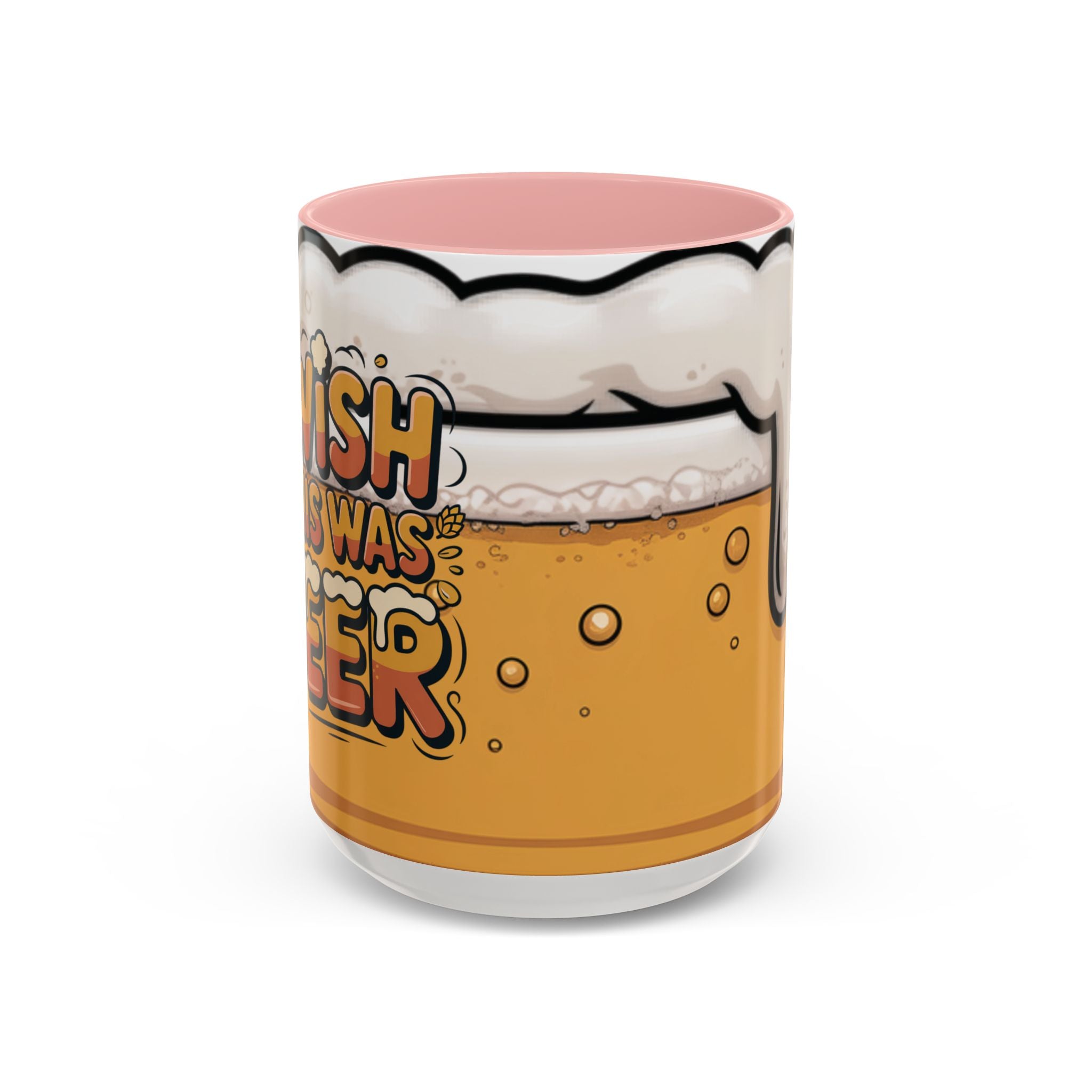 Beer Lover Coffee Mug — 'I WISH THIS WAS BEER' Fun Accent Mug (11/15oz)