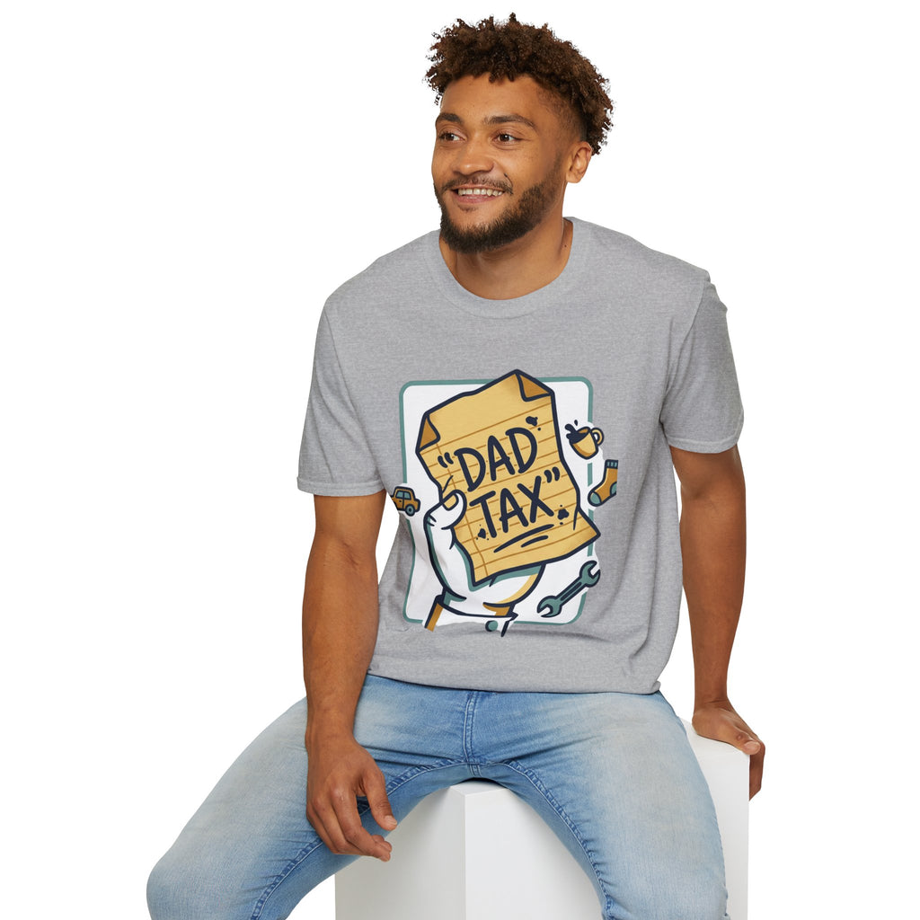 Dad Tax T-Shirt — Funny Fathers Day Tee with ‘Dad Tax’ Receipt Design
