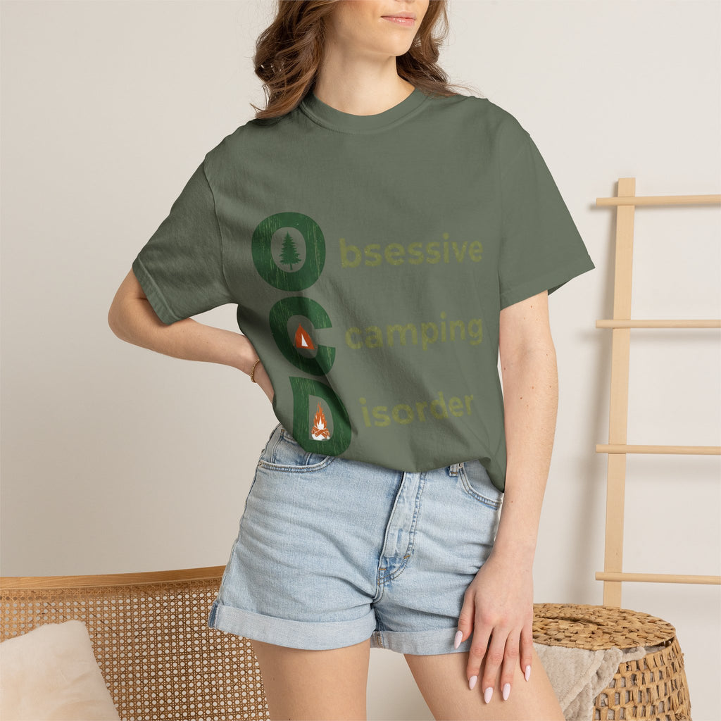 Camping T-Shirt — "Obsessive Camping Disorder" Graphic Tee (Outdoor Camper Gift)