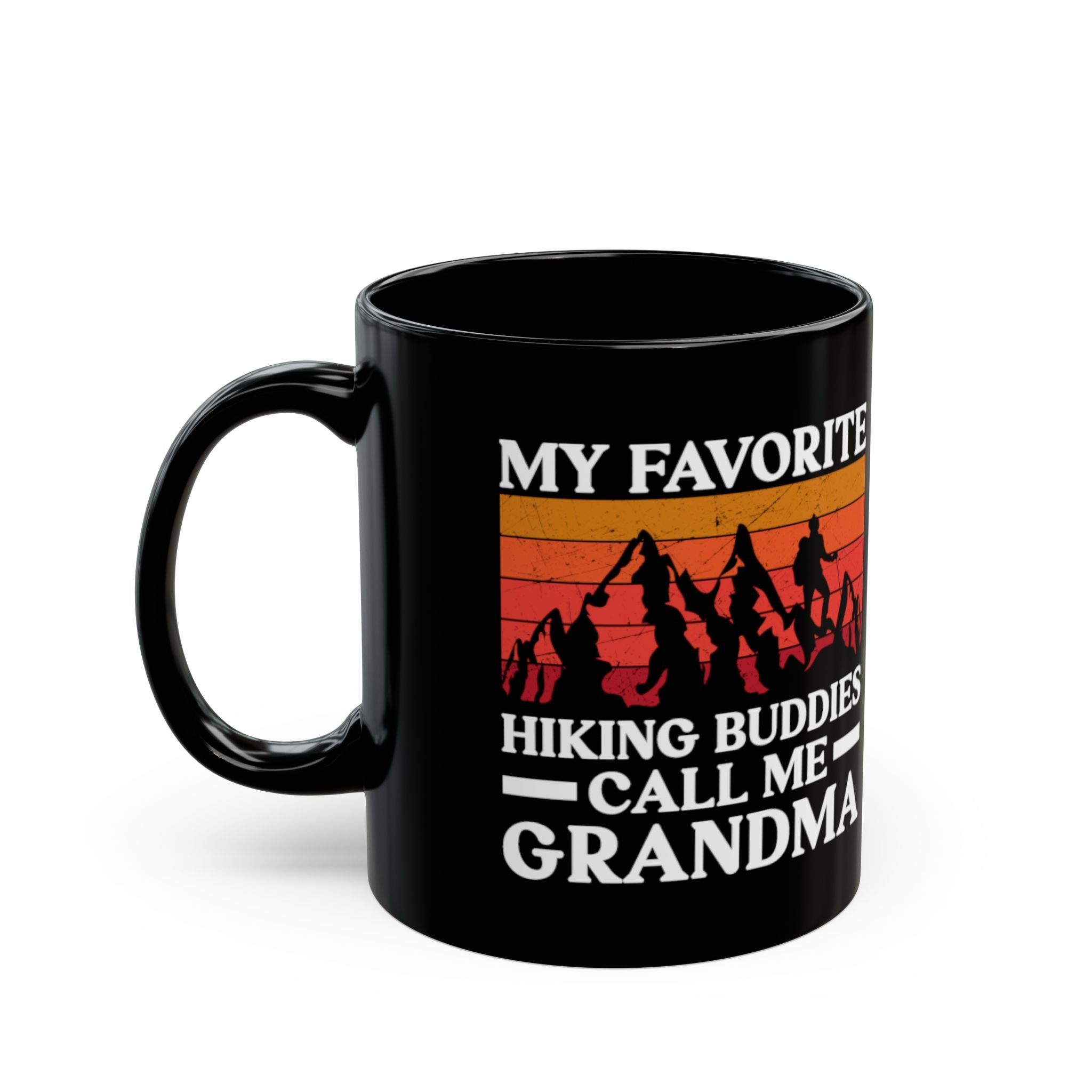 Vibrant Sunset Hiker Grandma