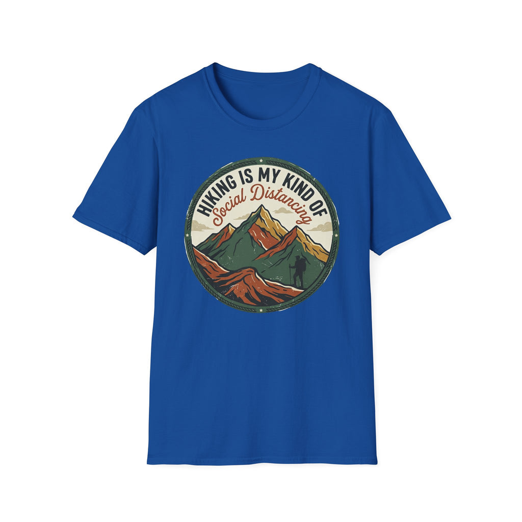 Hiking Is My Kind of Social Distancing T-Shirt — Vintage Mountain Outdoor Tee
