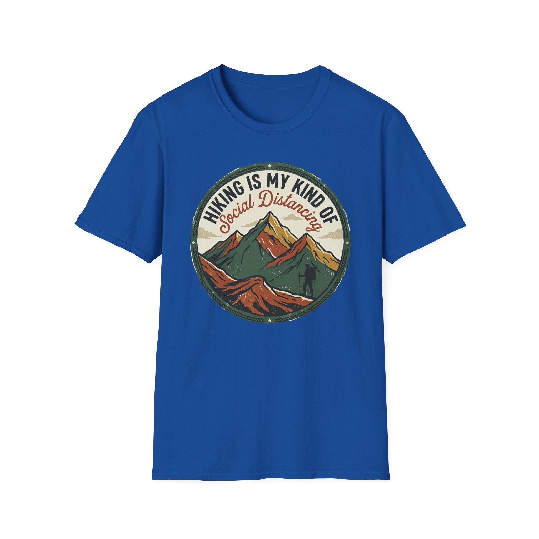 Hiking Is My Kind of Social Distancing T-Shirt — Vintage Mountain Outdoor Tee