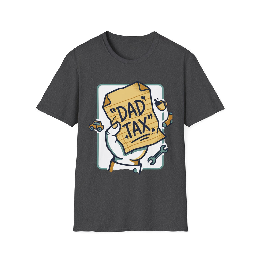 Dad Tax T-Shirt — Funny Fathers Day Tee with ‘Dad Tax’ Receipt Design