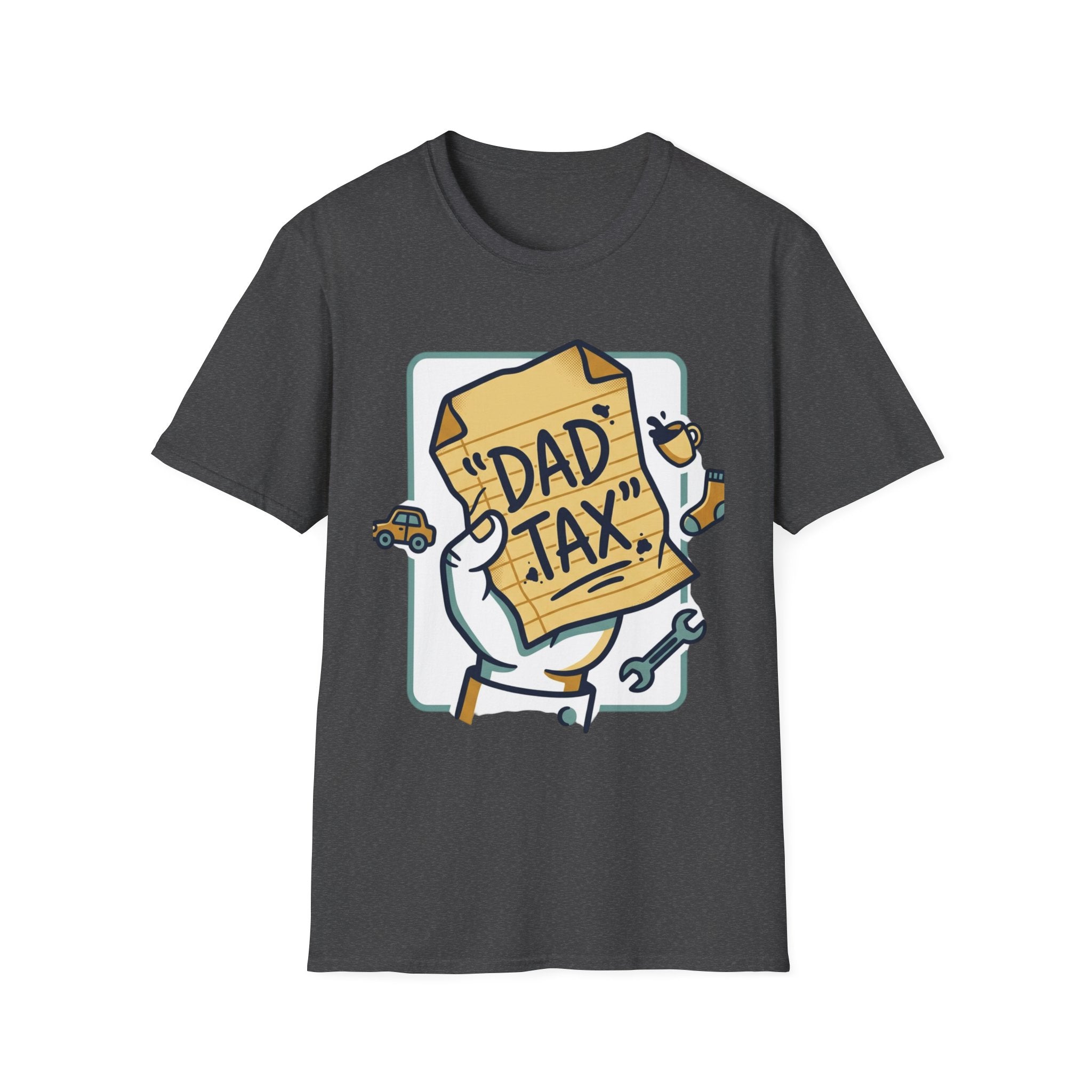 Dad Tax T-Shirt — Funny Fathers Day Tee with ‘Dad Tax’ Receipt Design