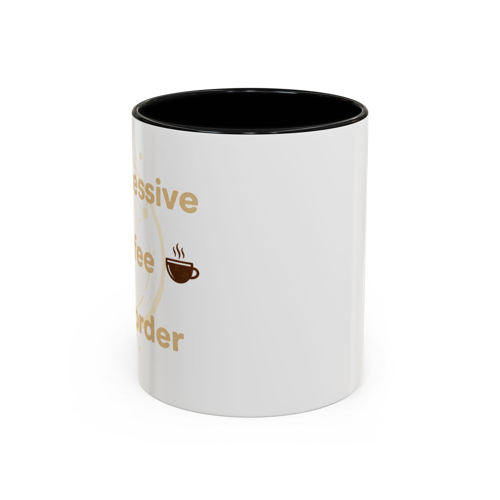 Coffee Mug — "Obsessive Coffee Disorder" Accent Ceramic Mug (11/15oz)