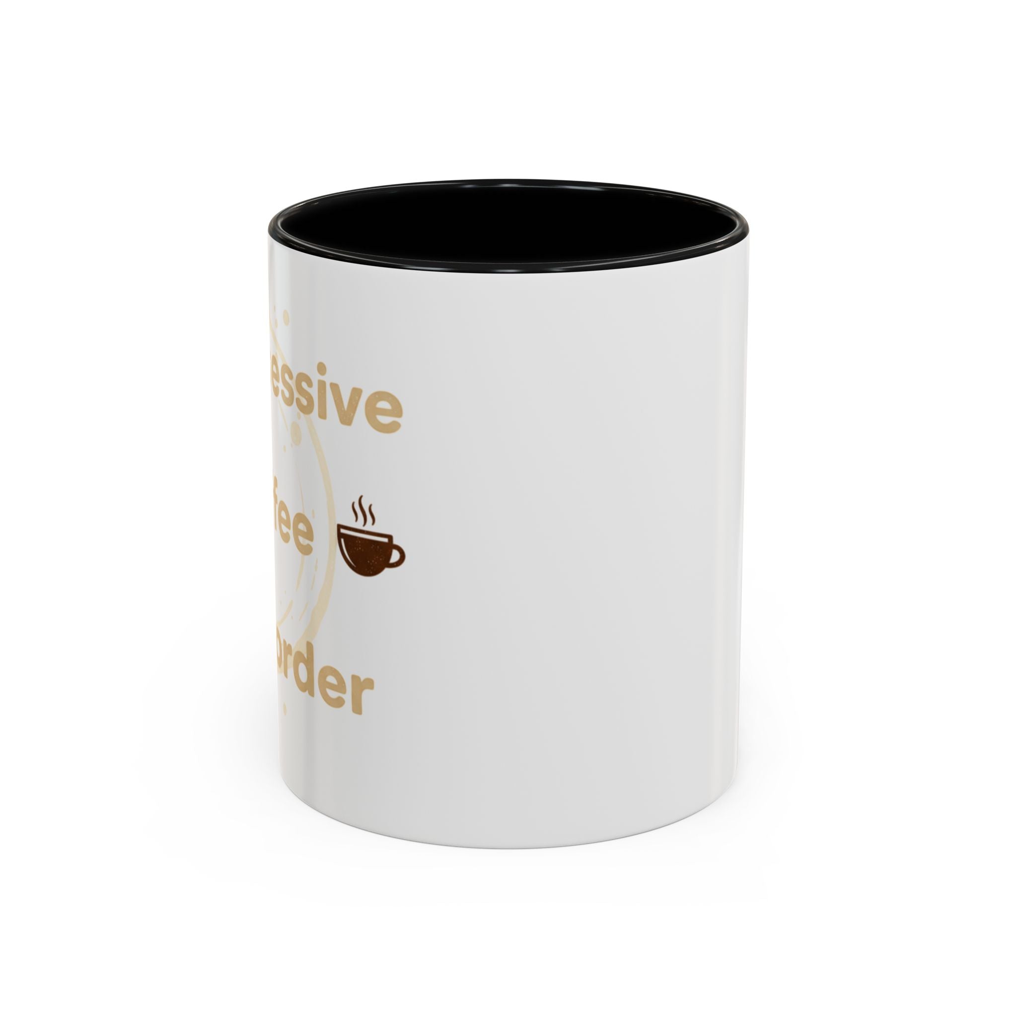 Coffee Mug — "Obsessive Coffee Disorder" Accent Ceramic Mug (11/15oz)