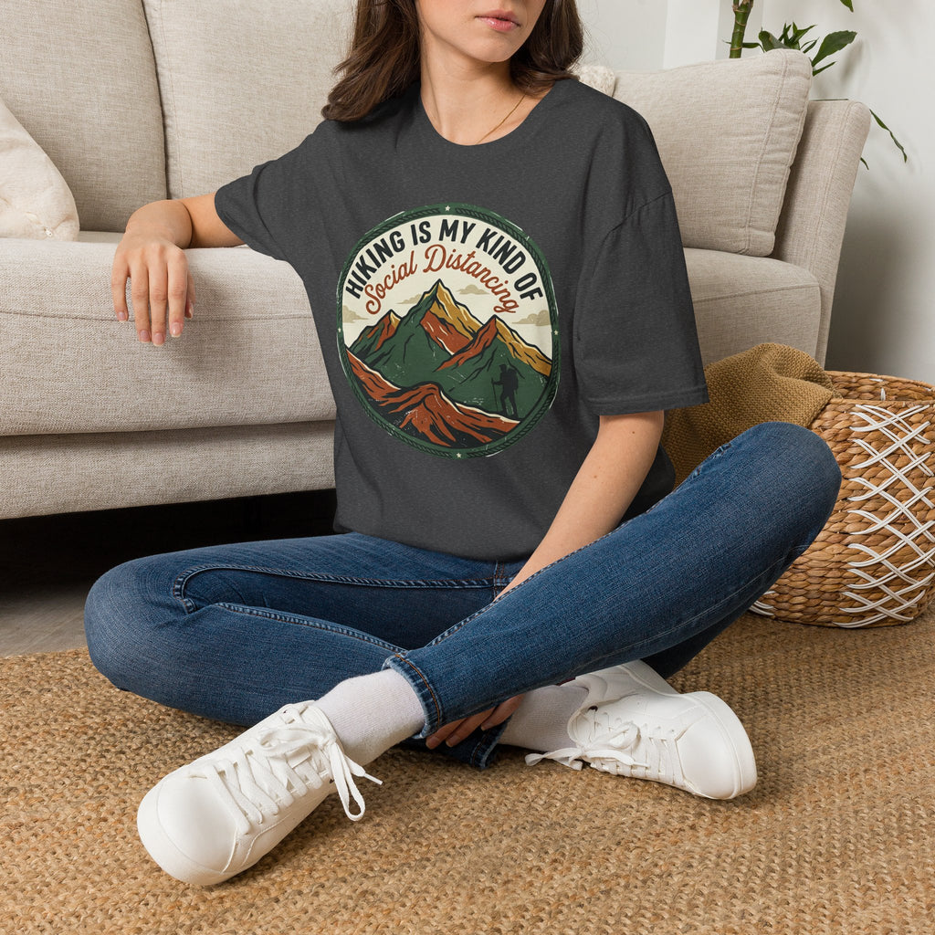 Hiking Is My Kind of Social Distancing T-Shirt — Vintage Mountain Outdoor Tee
