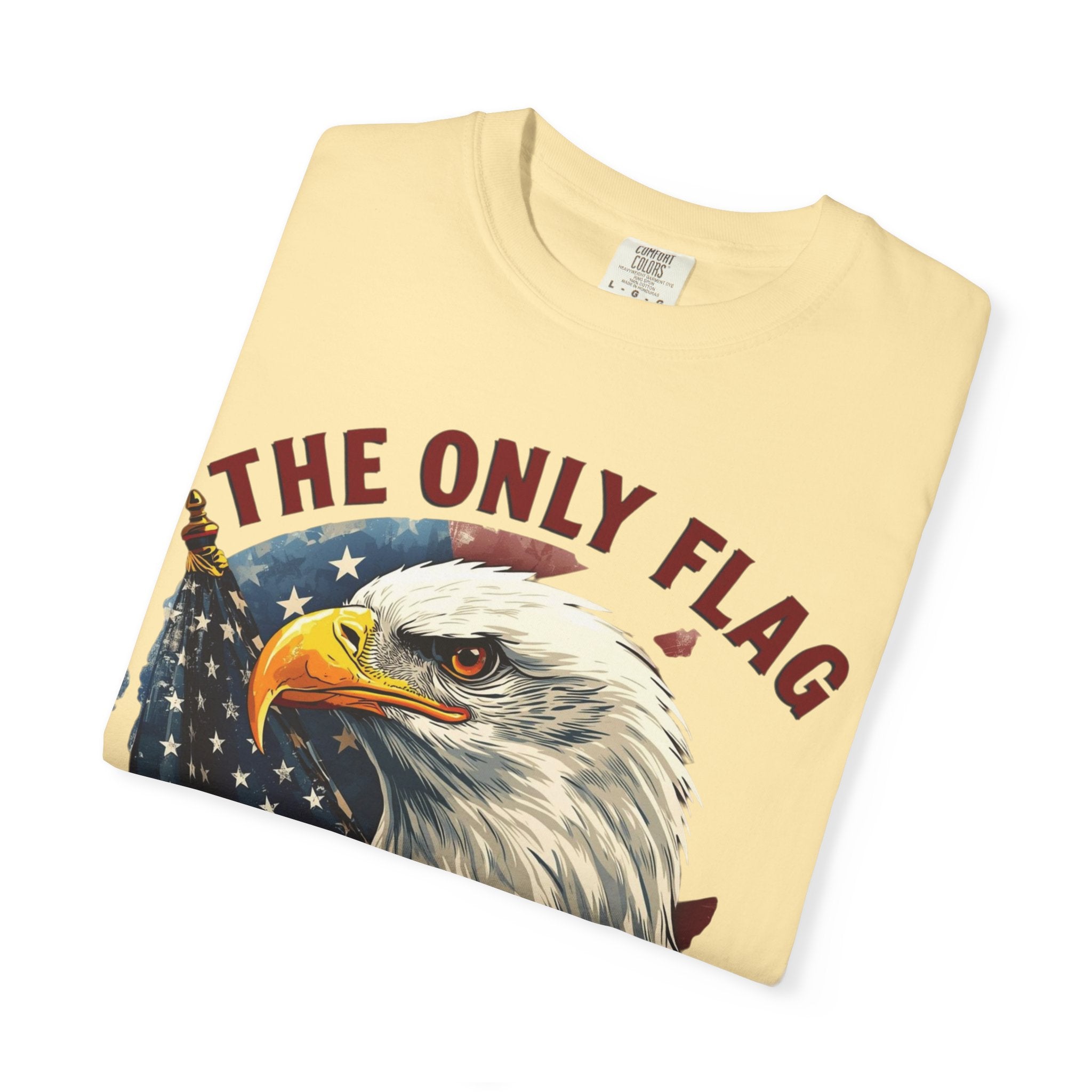 Patriotic Eagle T-Shirt — "The Only Flag I'll Stand For"