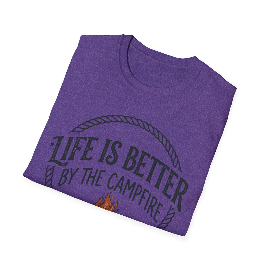 Campfire T-Shirt — "Life Is Better by the Campfire" Outdoor Camping Tee