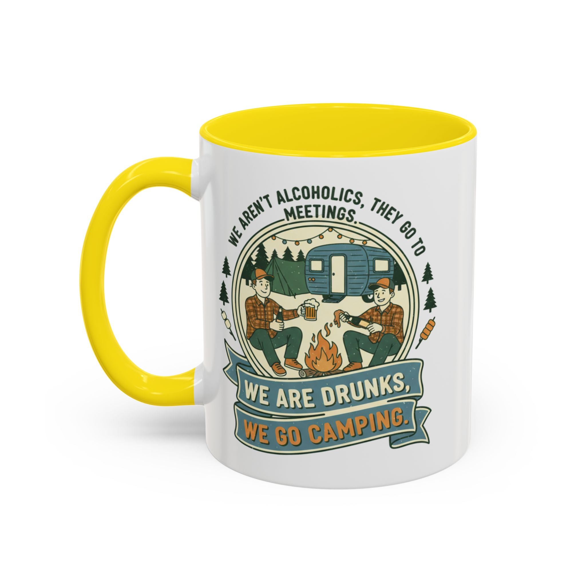 Adventure Camper Coffee Mug - "We are drunks, we go camping."(11/15oz)
