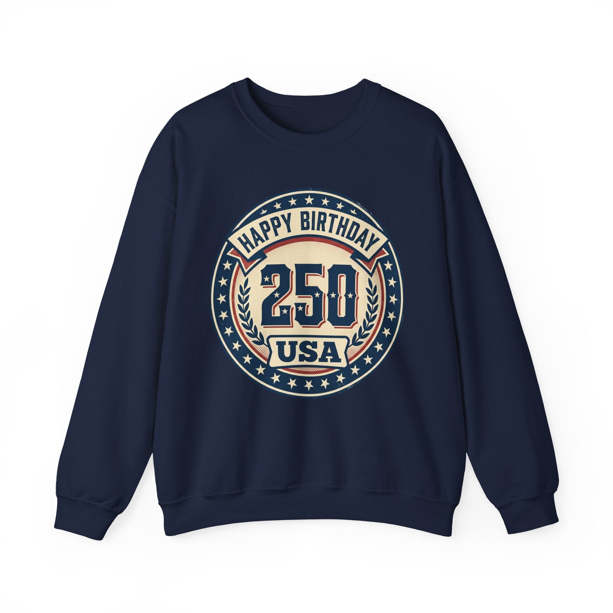250th USA Birthday Crewneck Sweatshirt – Vintage Independence Celebration