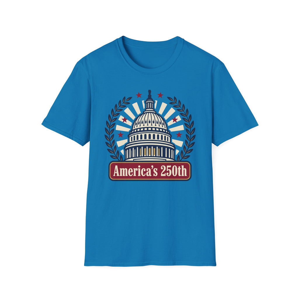 America's 250th Capitol T-Shirt — Patriotic USA Bicentennial Celebration Tee