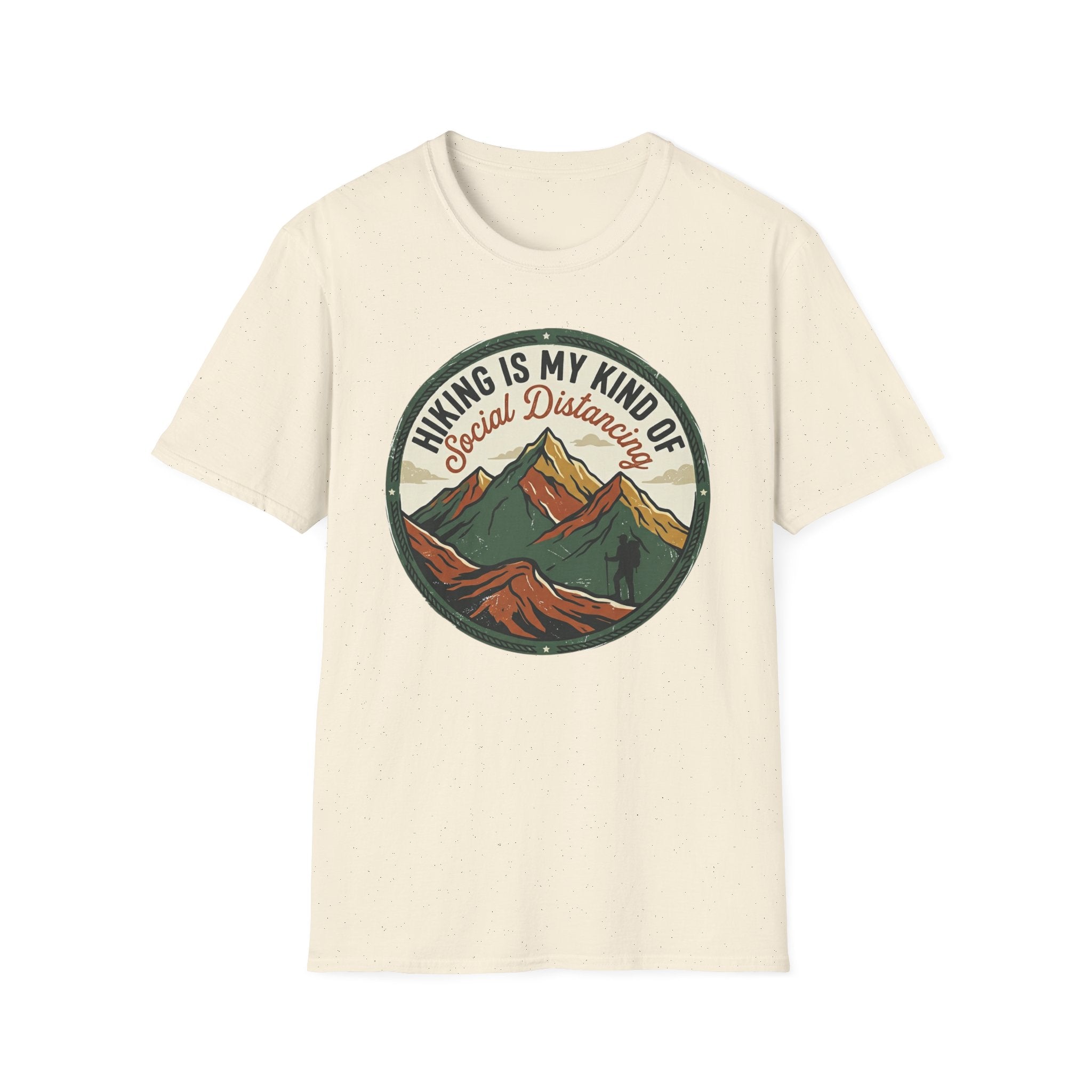 Hiking Is My Kind of Social Distancing T-Shirt — Vintage Mountain Outdoor Tee