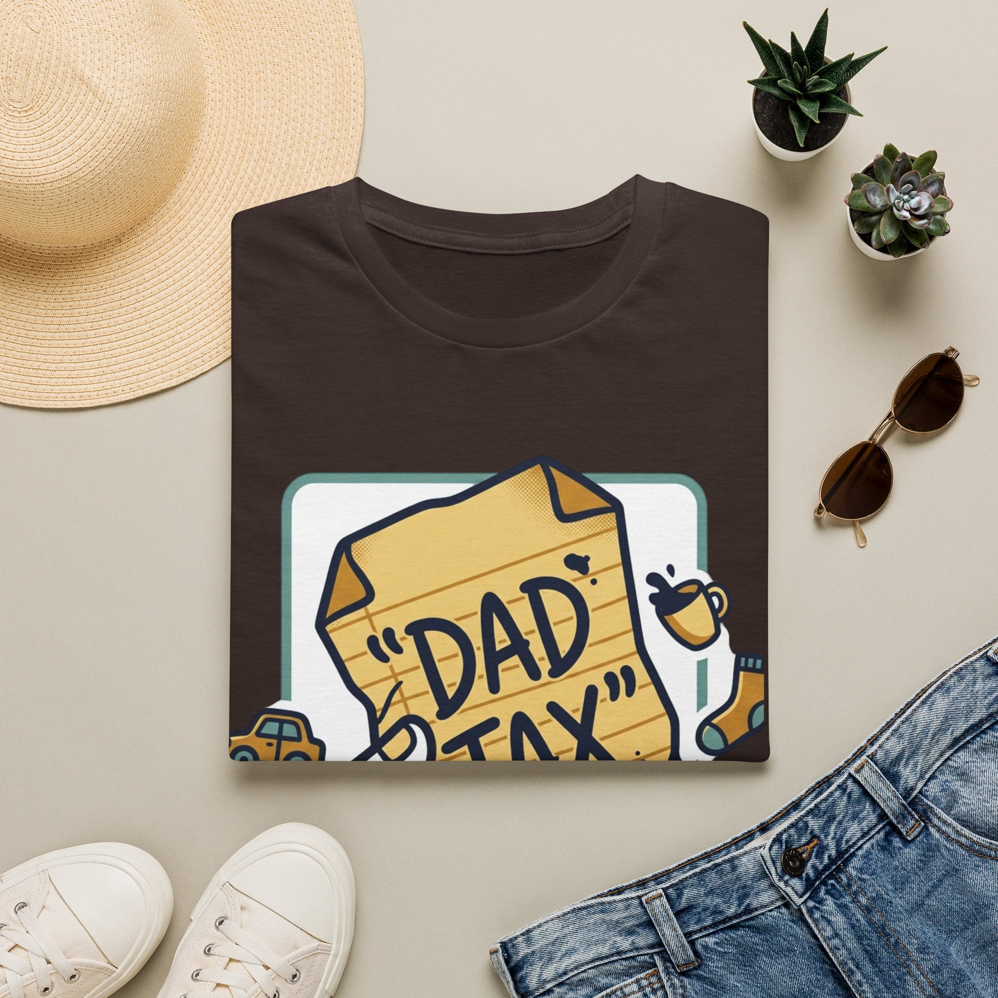 Dad Tax T-Shirt — Funny Fathers Day Tee with ‘Dad Tax’ Receipt Design