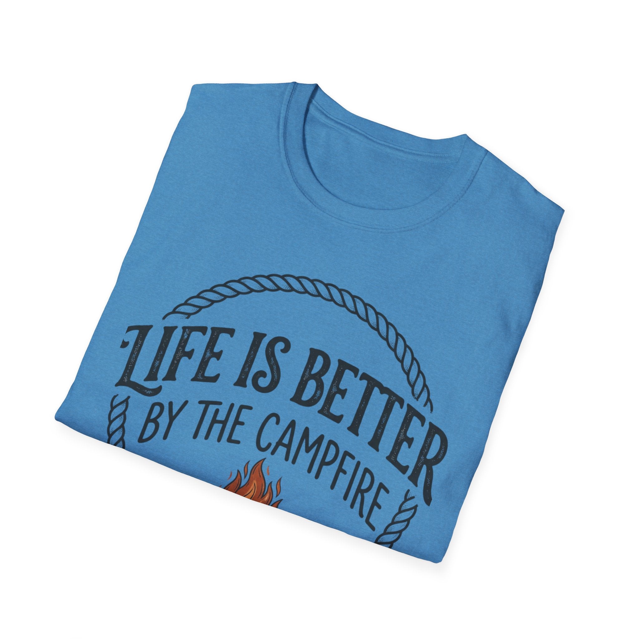 Campfire T-Shirt — "Life Is Better by the Campfire" Outdoor Camping Tee