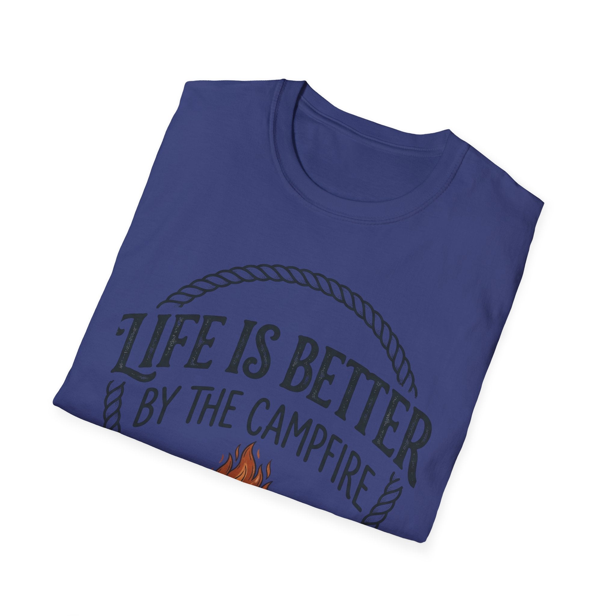 Campfire T-Shirt — "Life Is Better by the Campfire" Outdoor Camping Tee