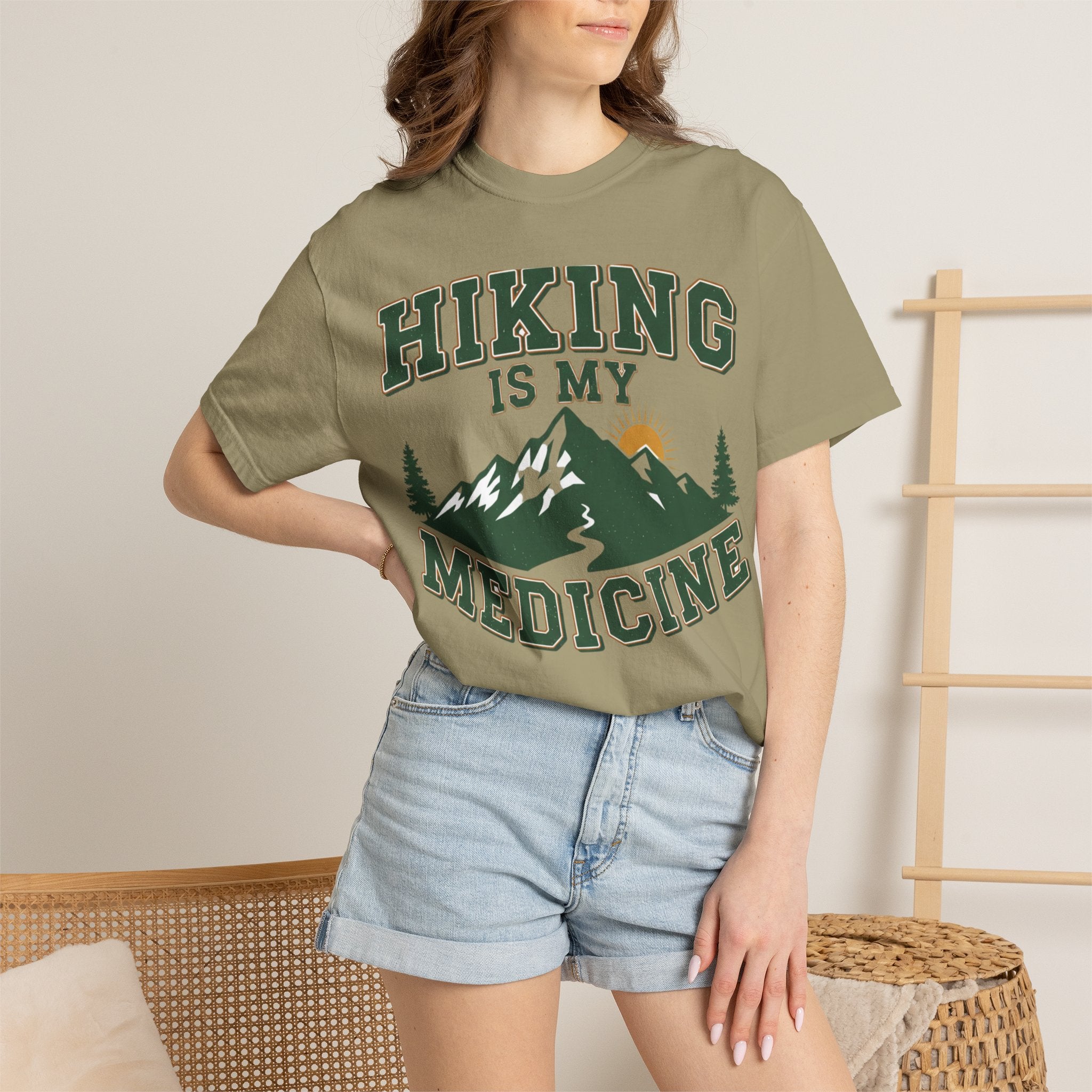 Hiking Is My Medicine- Colored T-Shirt