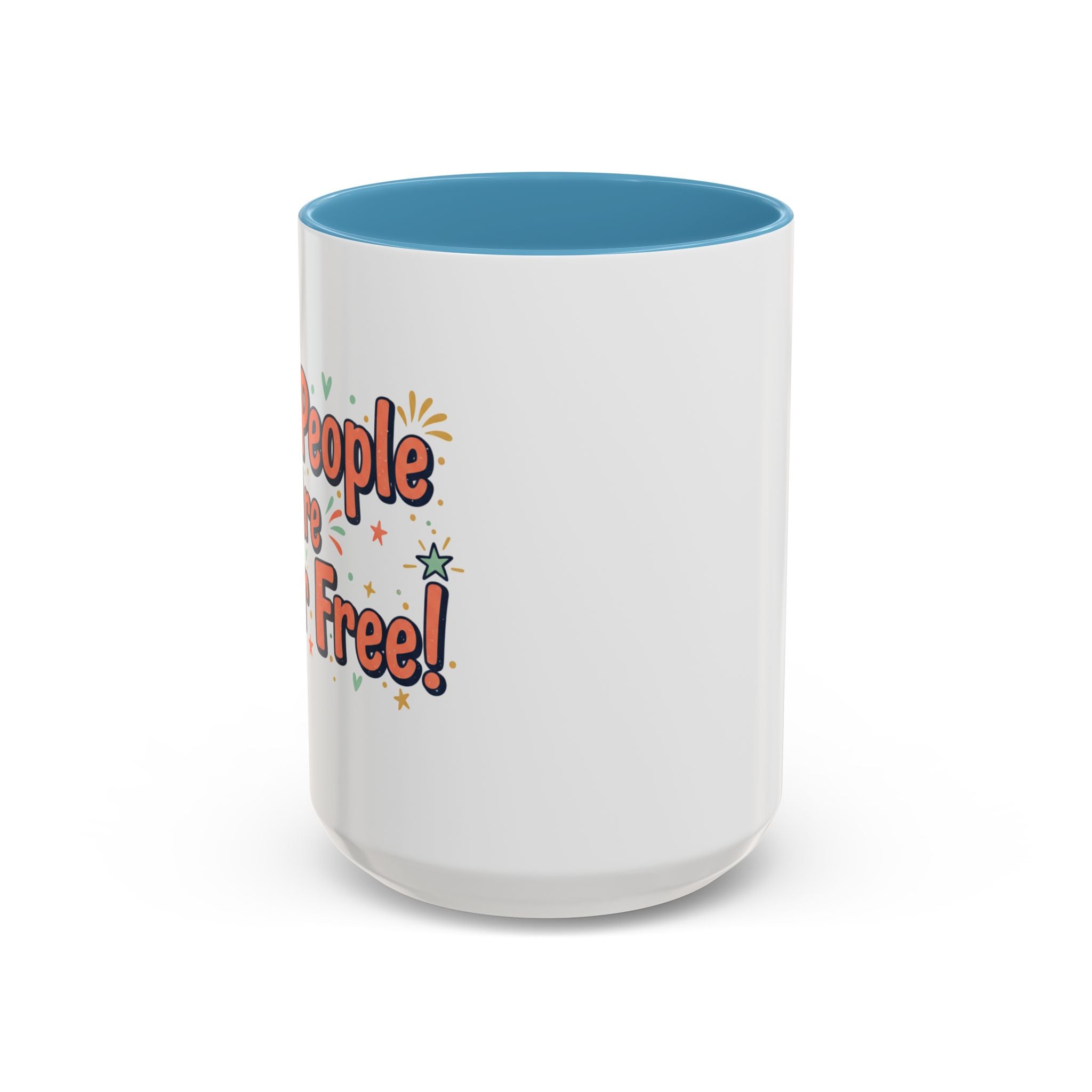 Funny People-Phobic Accent Coffee Mug — "People Make Me Tired" Retro Design (11/15 oz)