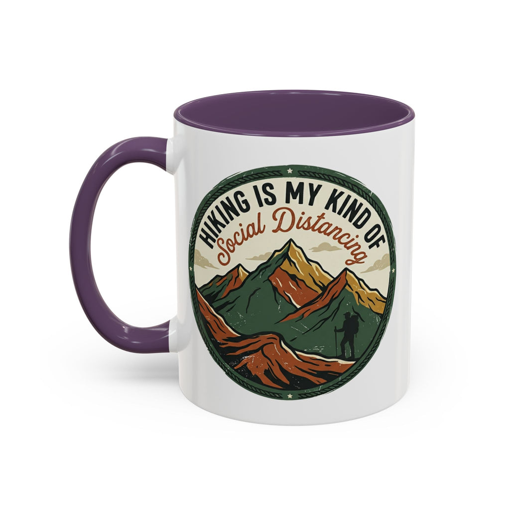 Hiking is my kind of social distancing Mug (11, 15oz)