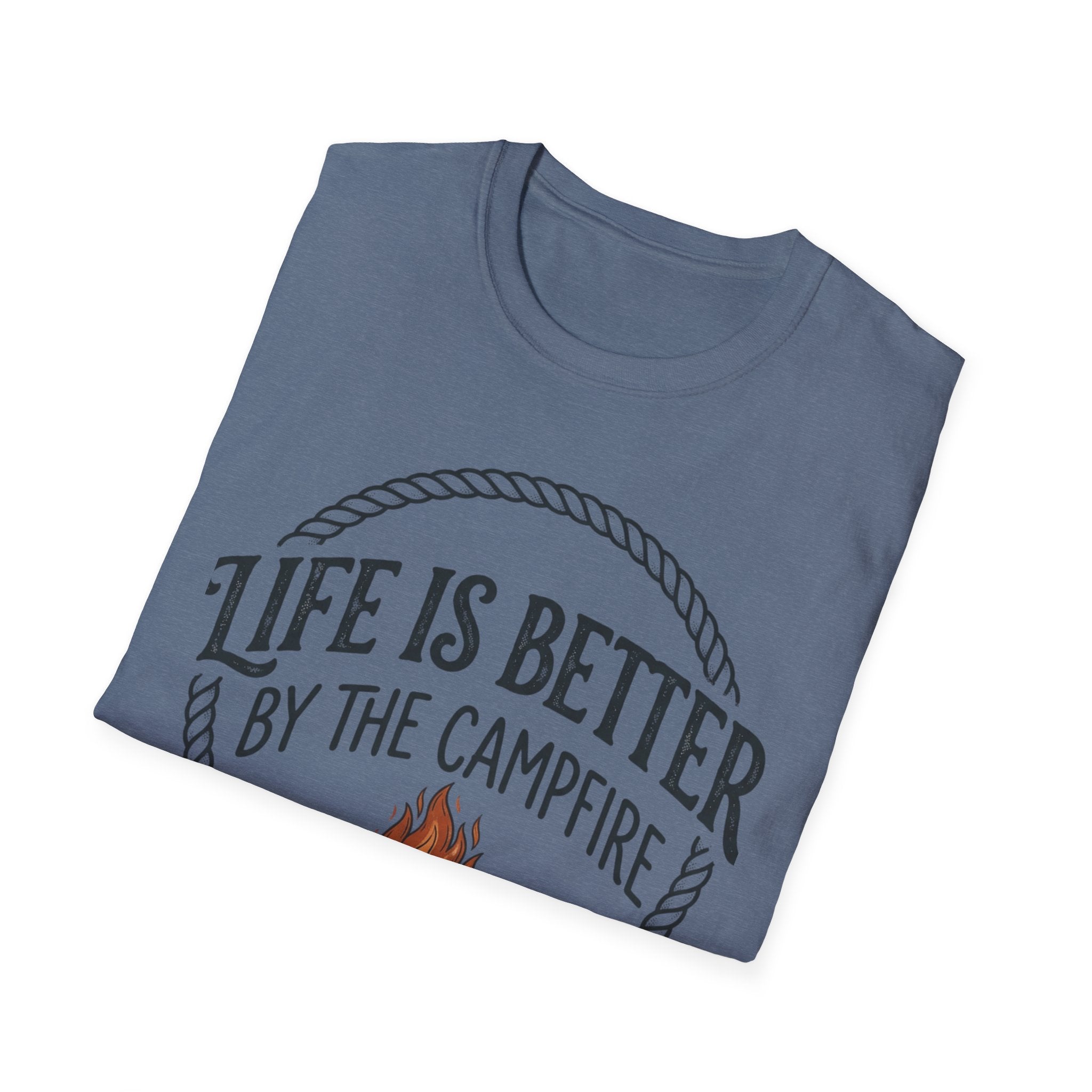 Campfire T-Shirt — "Life Is Better by the Campfire" Outdoor Camping Tee