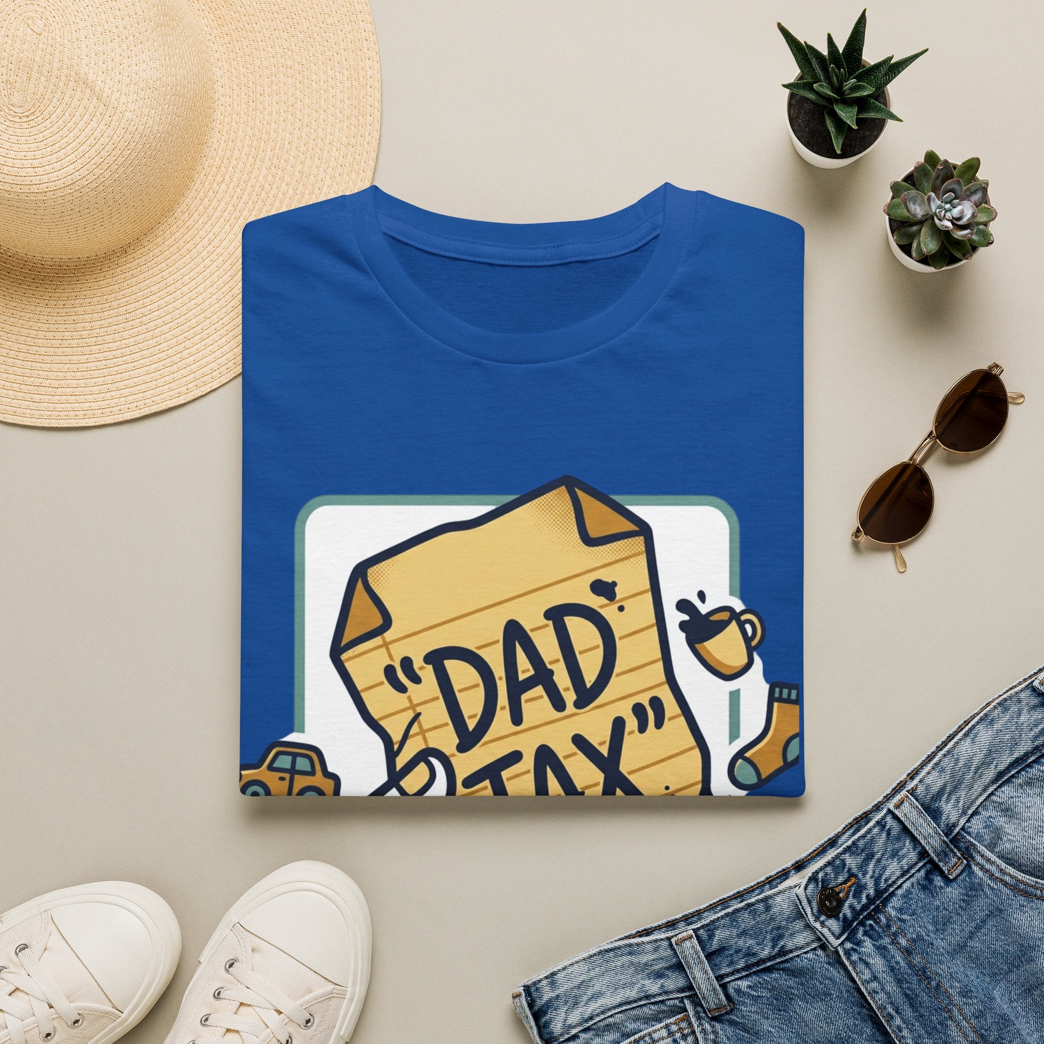 Dad Tax T-Shirt — Funny Fathers Day Tee with ‘Dad Tax’ Receipt Design