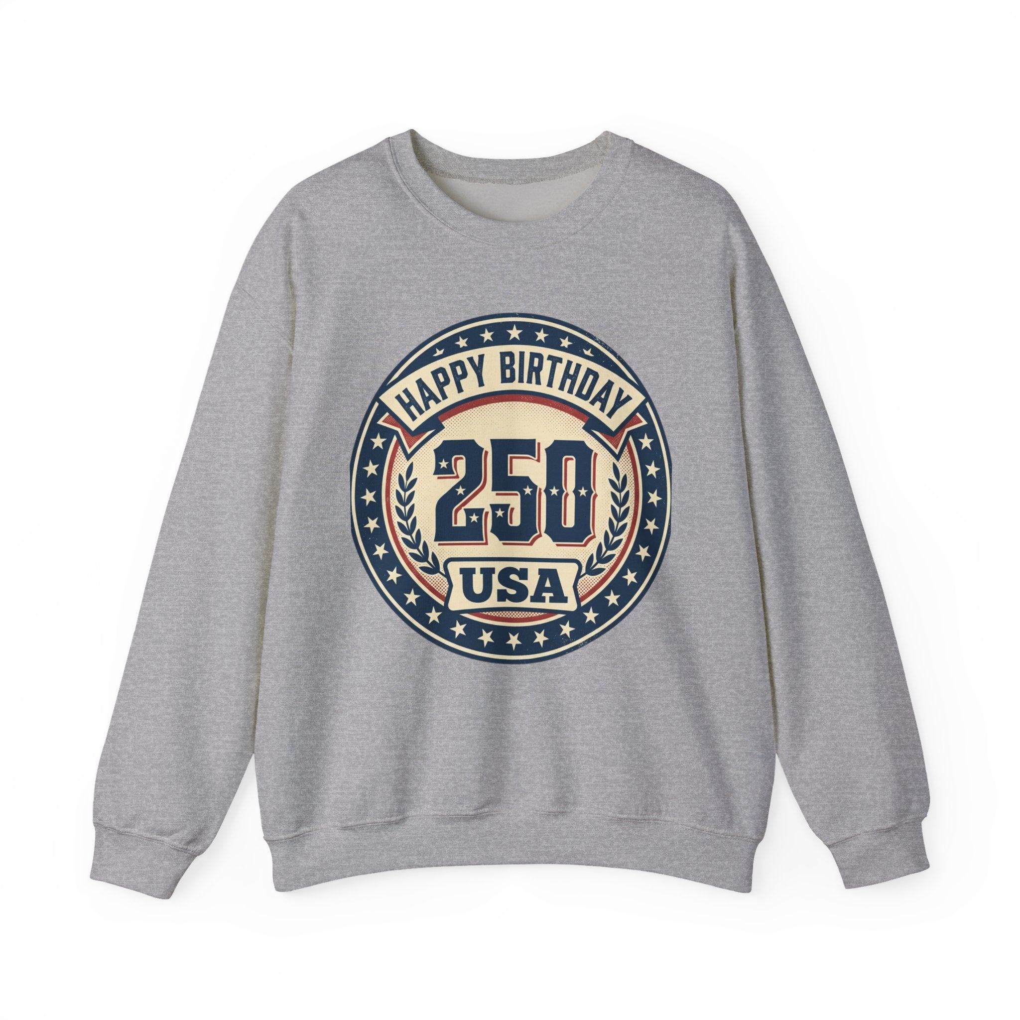 250th USA Birthday Crewneck Sweatshirt – Vintage Independence Celebration