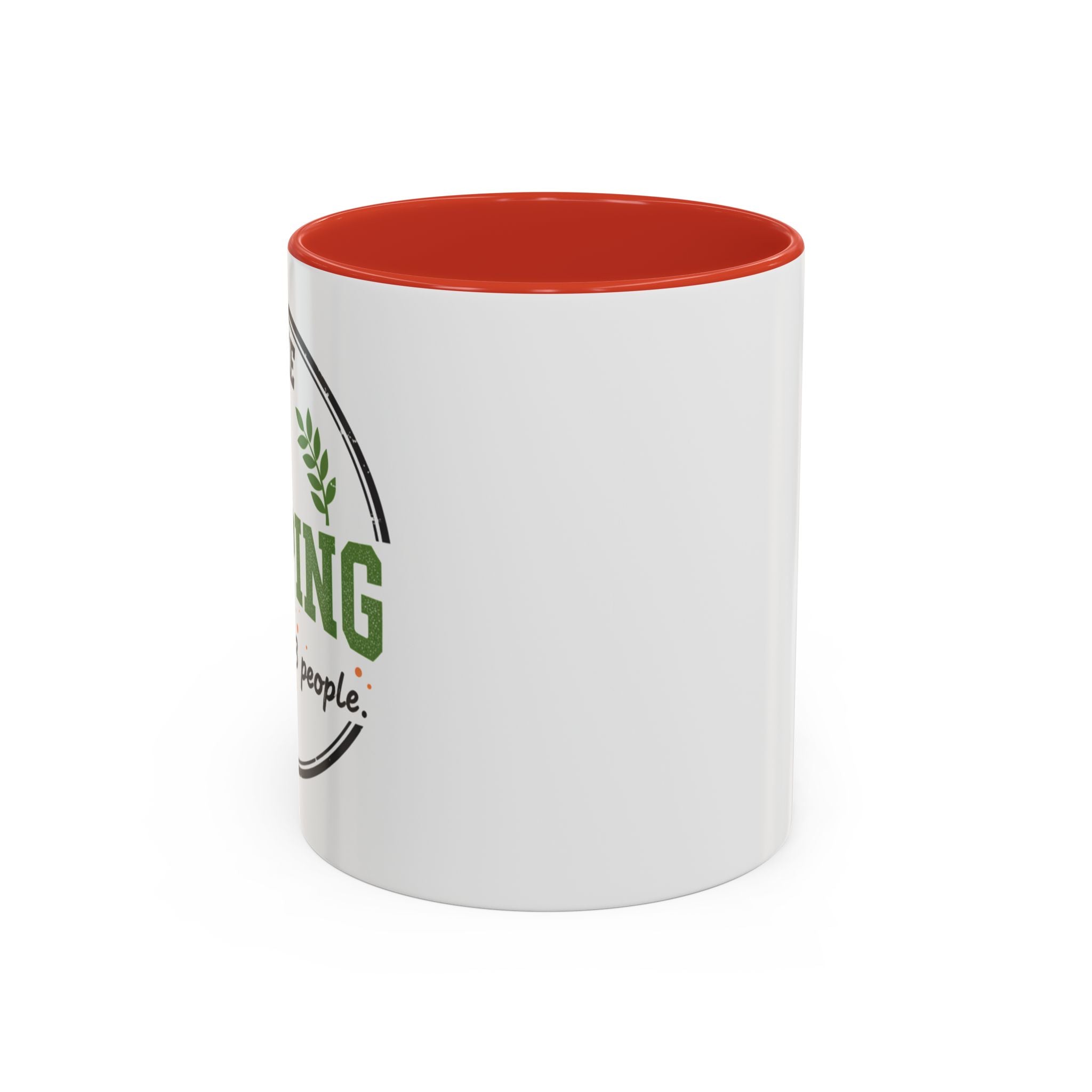 Funny Camping Accent Coffee Mug — I like CAMPING and MAYBE 3 people.