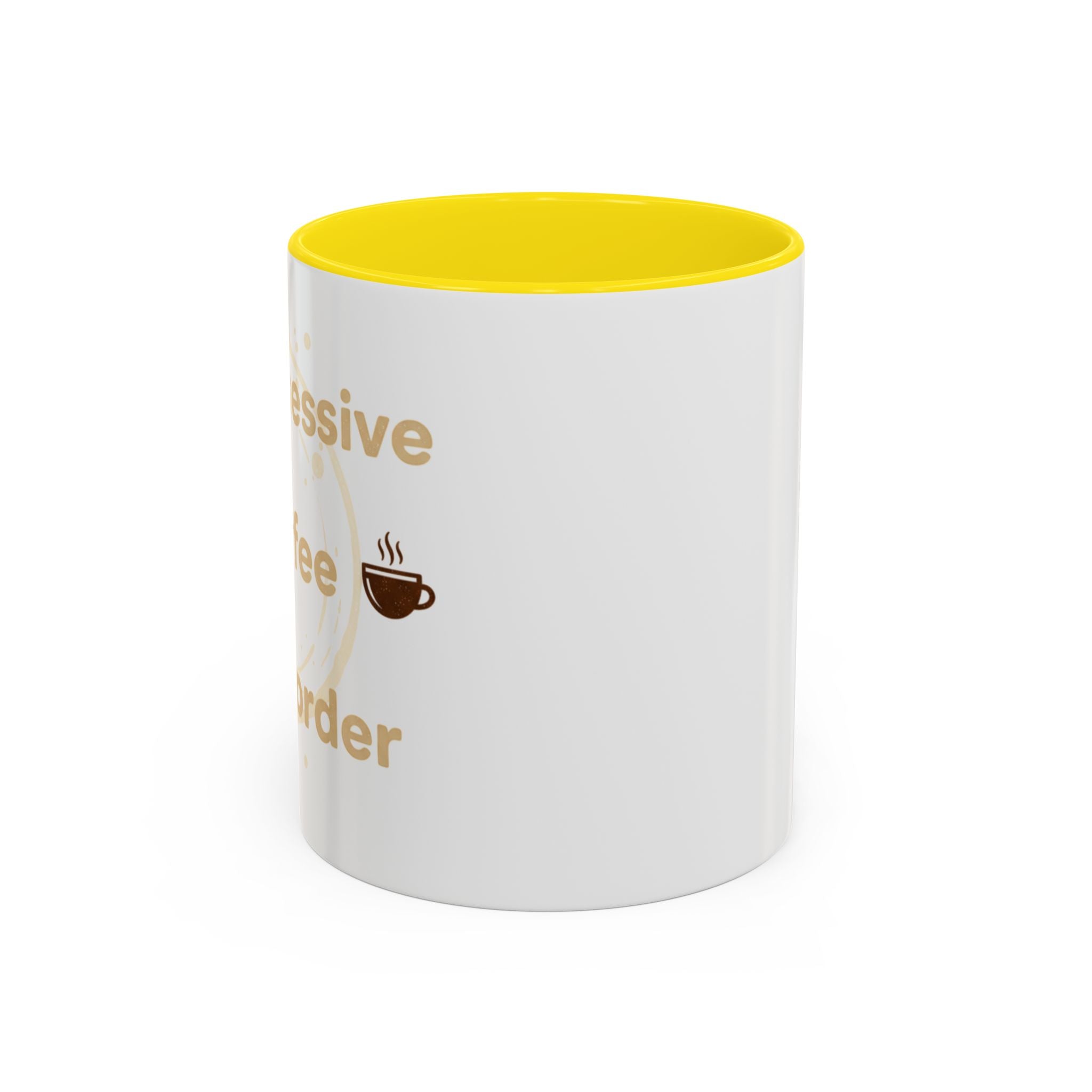 Coffee Mug — "Obsessive Coffee Disorder" Accent Ceramic Mug (11/15oz)