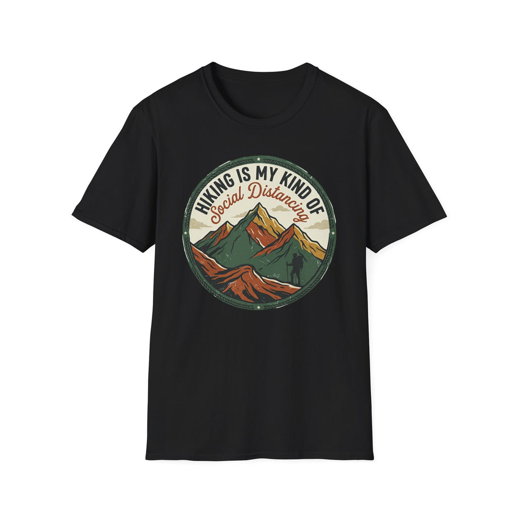 Hiking Is My Kind of Social Distancing T-Shirt — Vintage Mountain Outdoor Tee