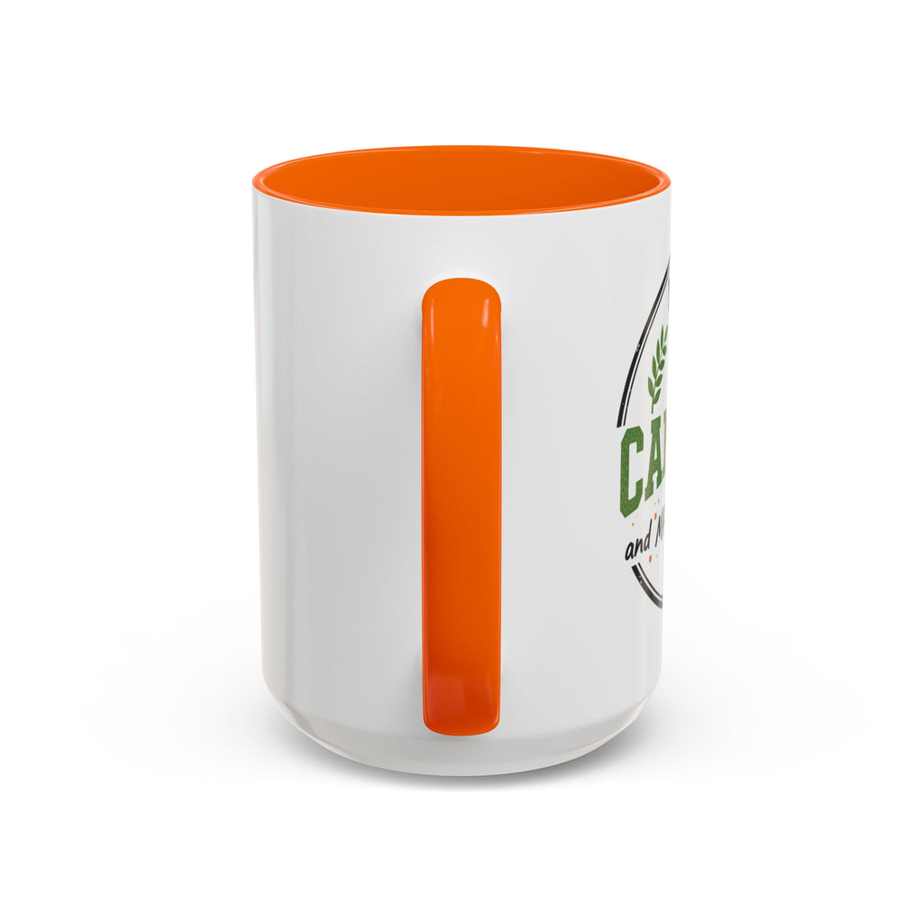 Funny Camping Accent Coffee Mug — I like CAMPING and MAYBE 3 people.