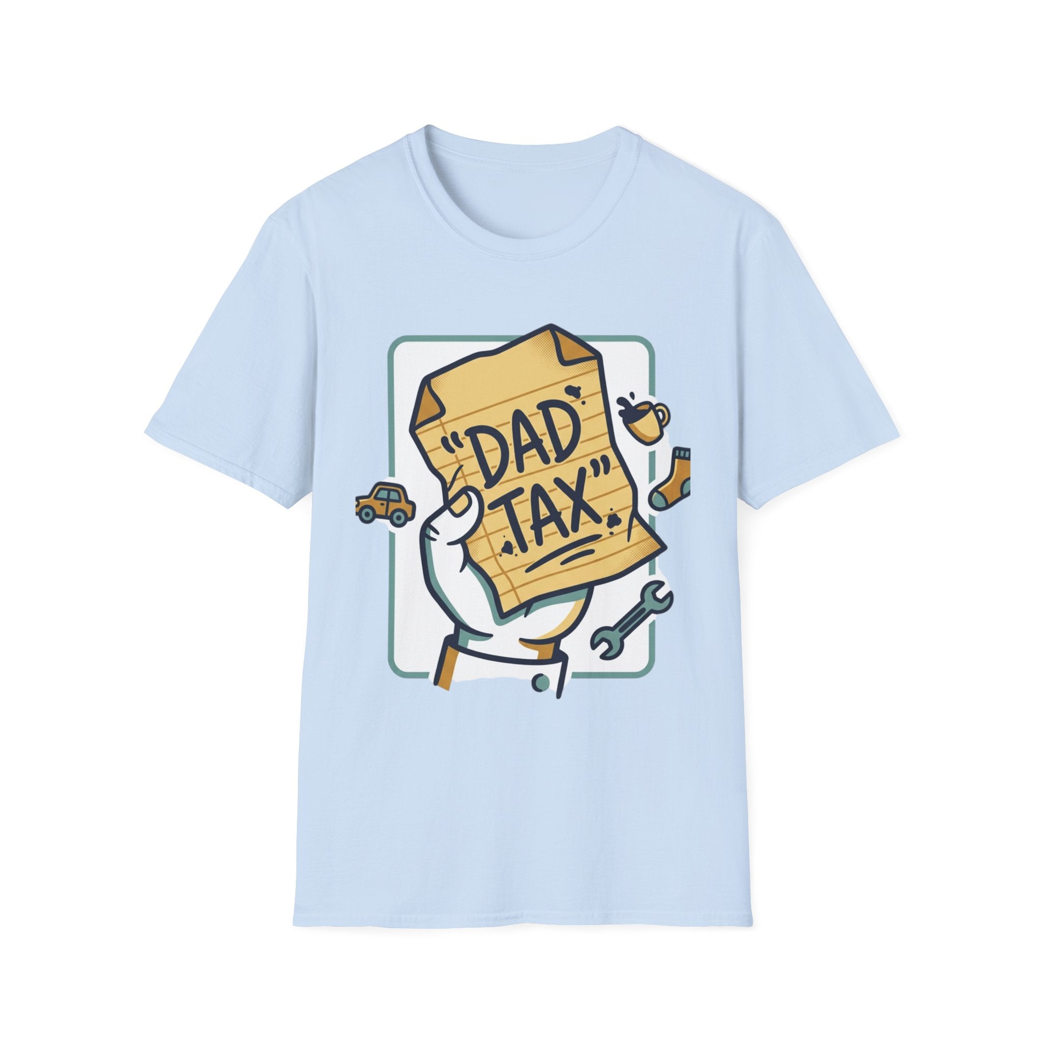 Dad Tax T-Shirt — Funny Fathers Day Tee with ‘Dad Tax’ Receipt Design