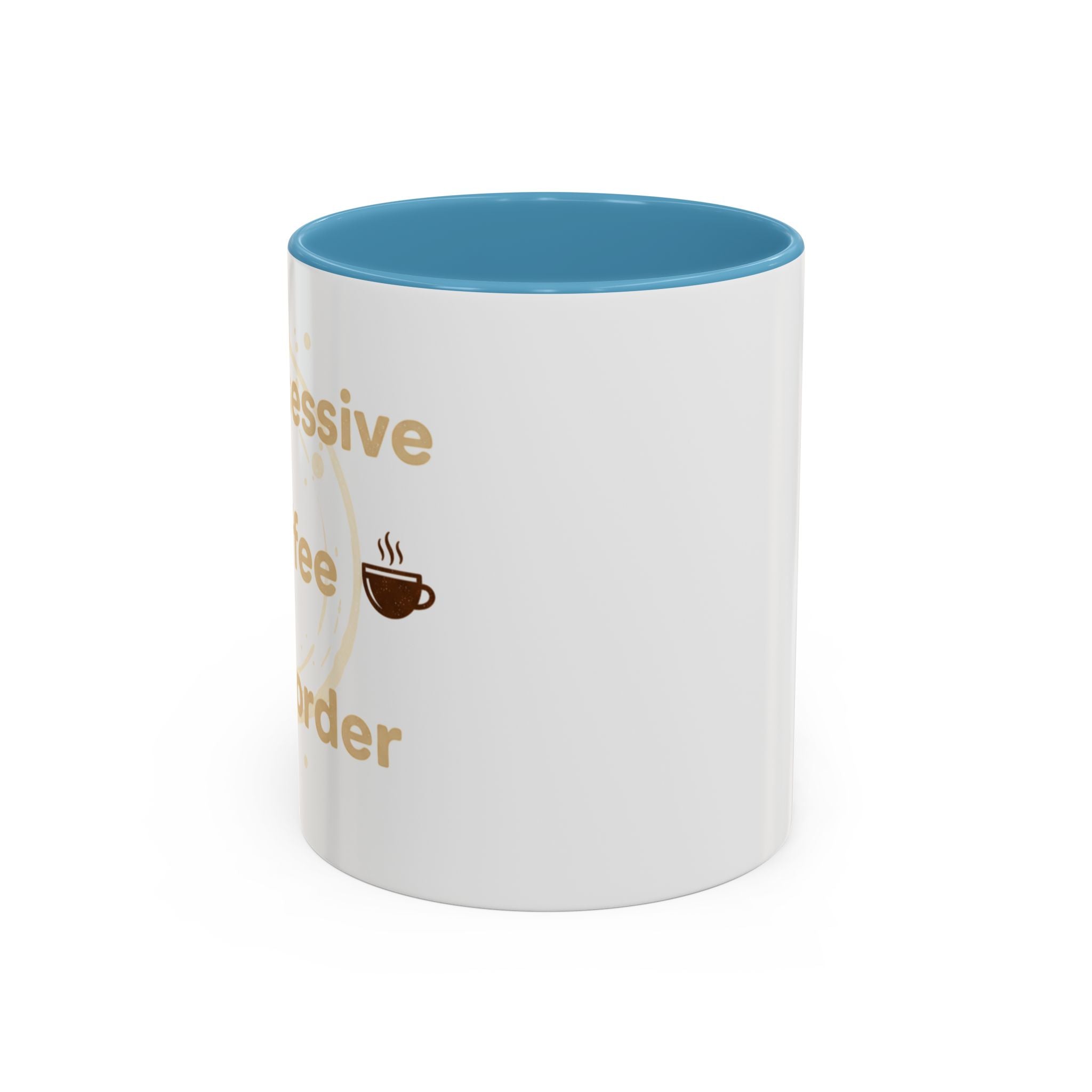 Coffee Mug — "Obsessive Coffee Disorder" Accent Ceramic Mug (11/15oz)