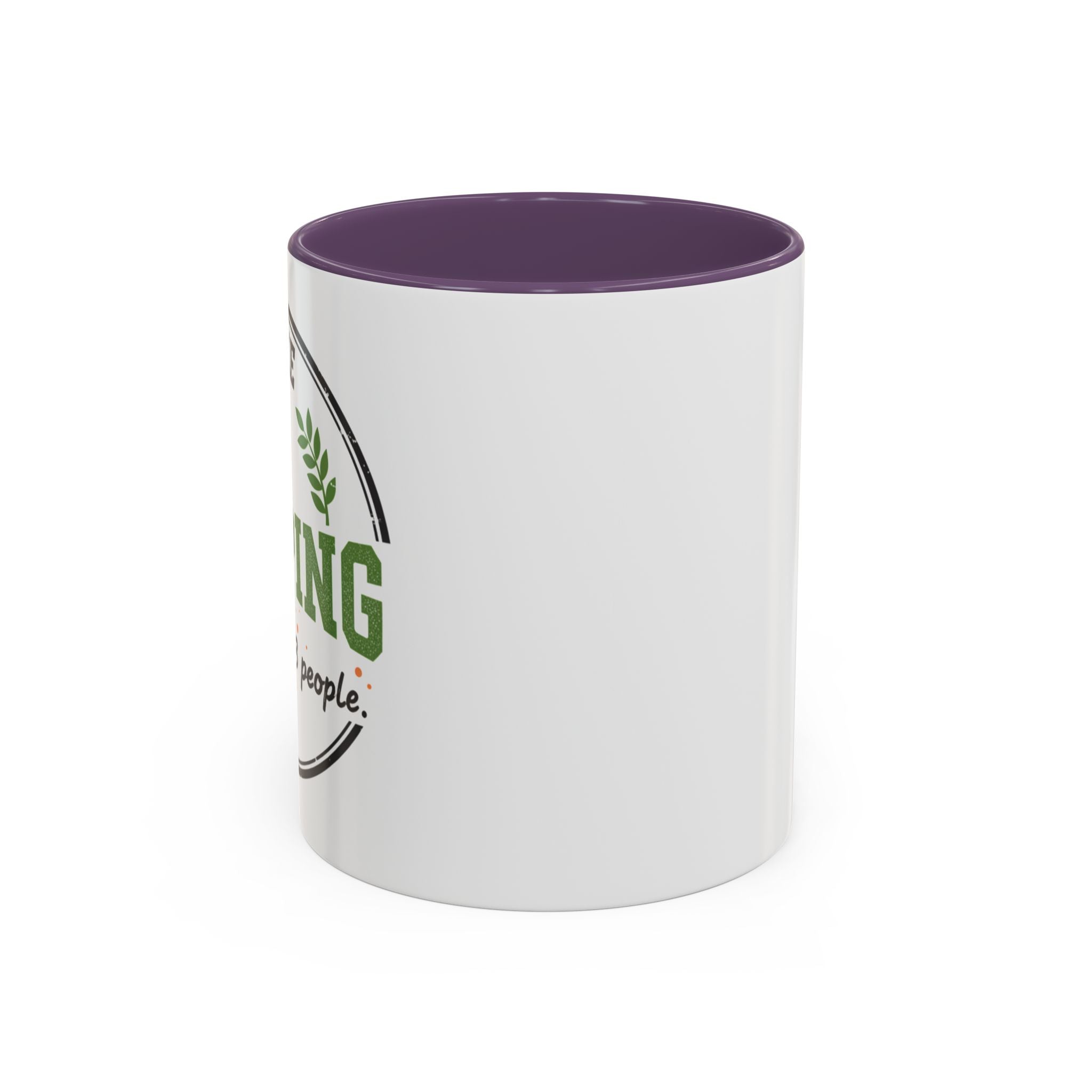 Funny Camping Accent Coffee Mug — I like CAMPING and MAYBE 3 people.