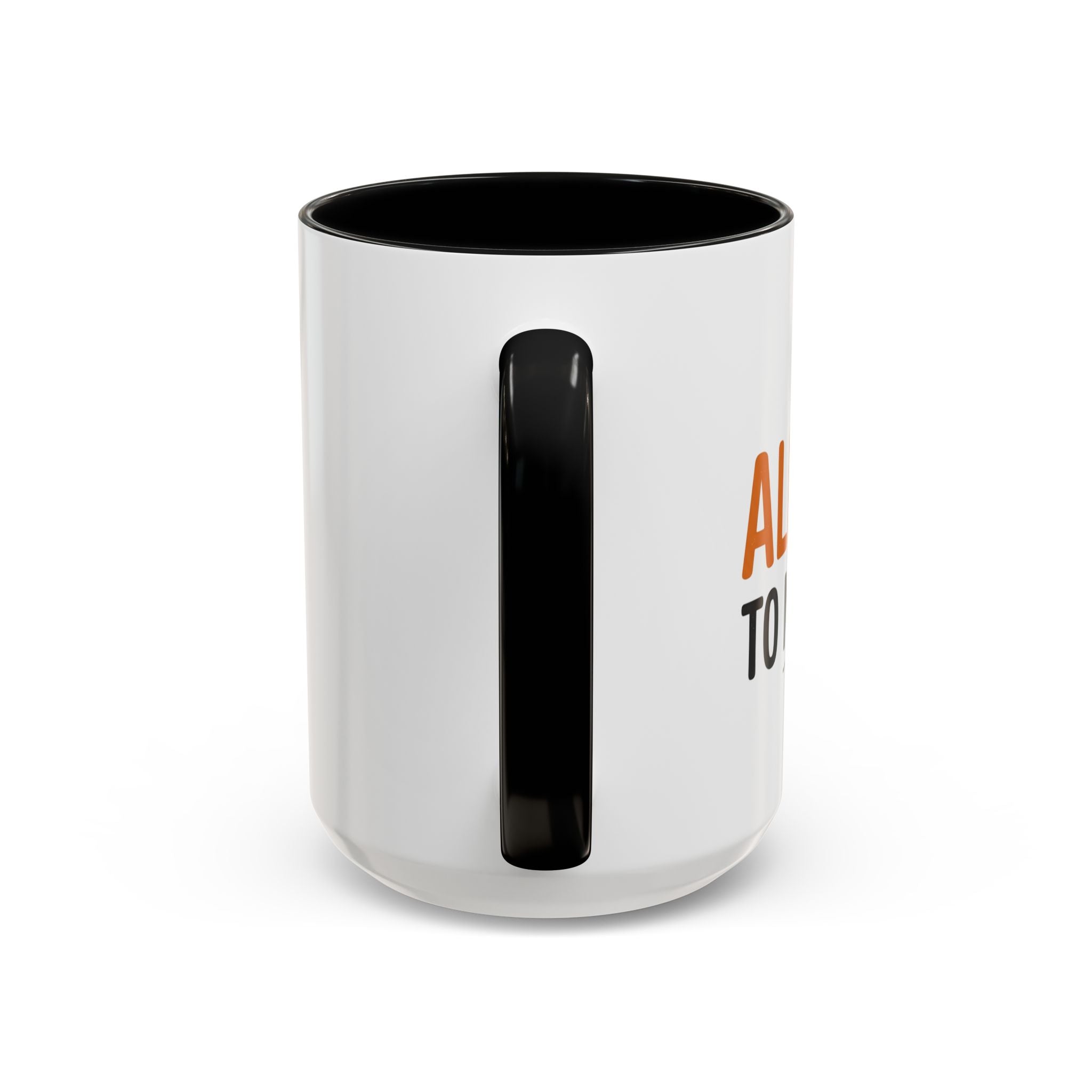 Coffee Mug — 'Im allergic to mornings' Accent Ceramic Cup