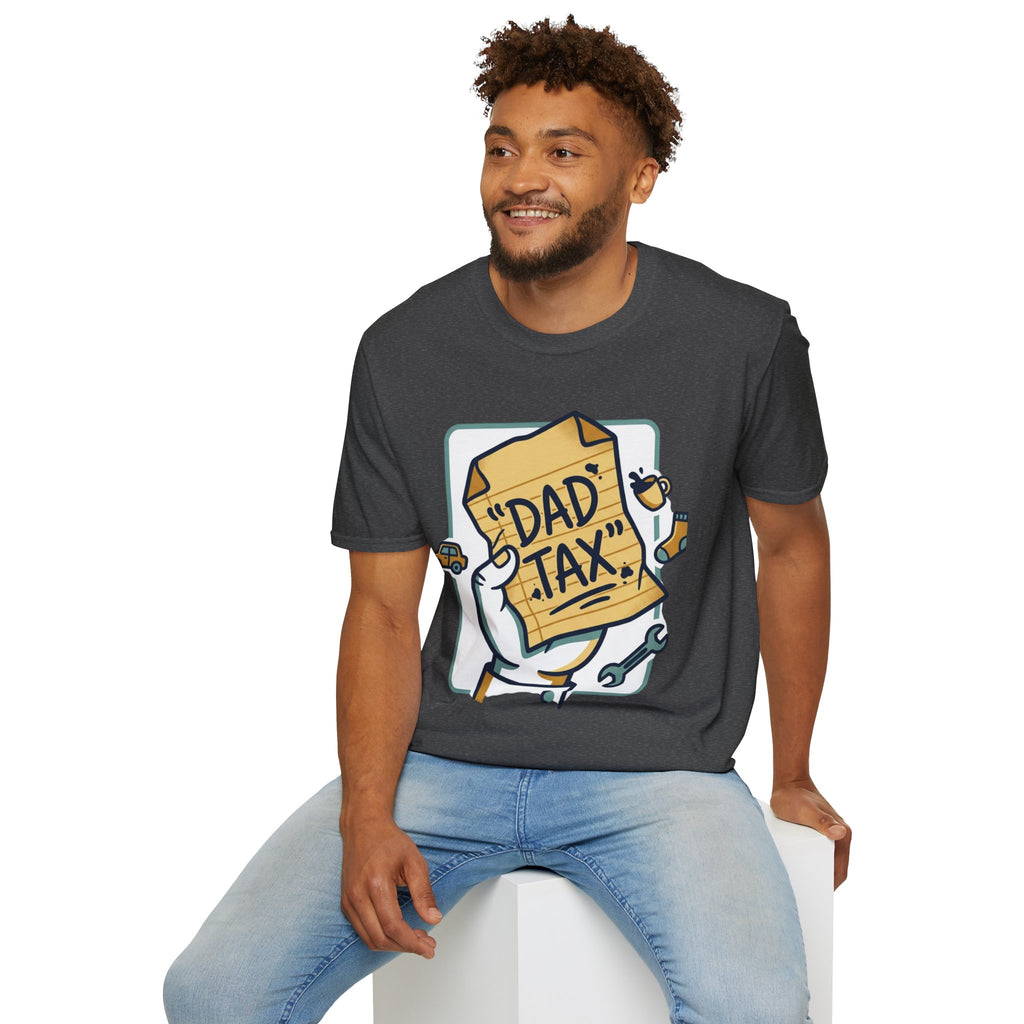 Dad Tax T-Shirt — Funny Fathers Day Tee with ‘Dad Tax’ Receipt Design