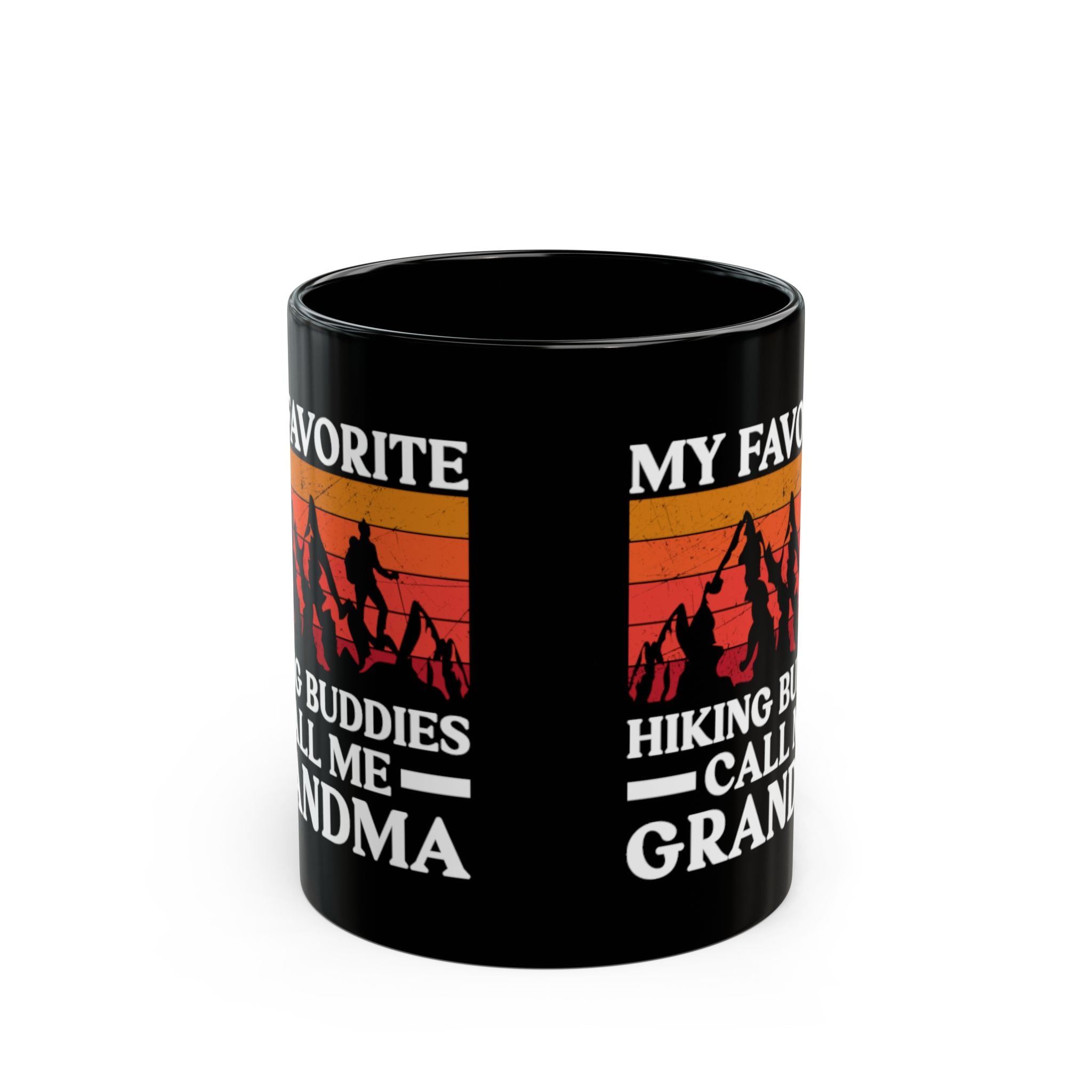 Vibrant Sunset Hiker Grandma