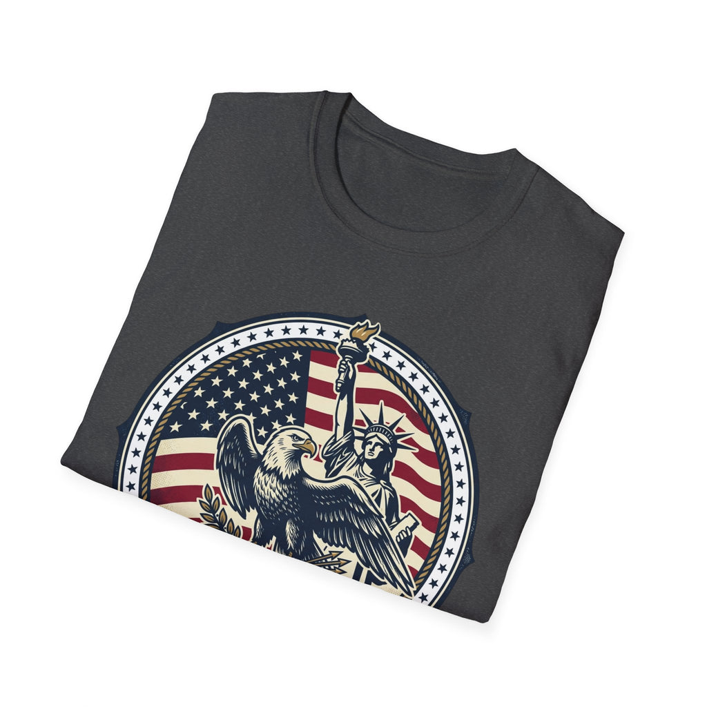 America 250 Years T-Shirt – Statue of Liberty Vintage Flag Graphic