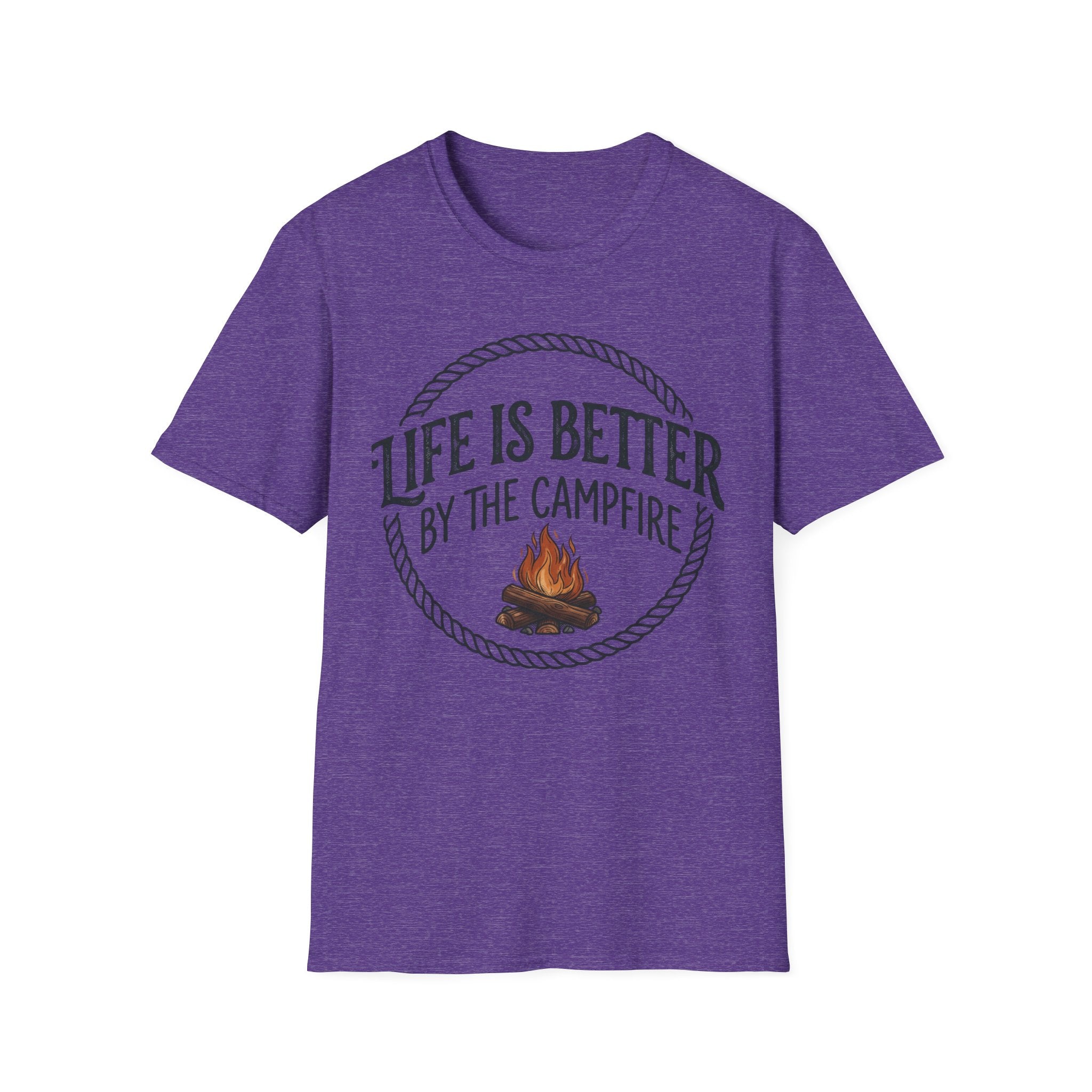 Campfire T-Shirt — "Life Is Better by the Campfire" Outdoor Camping Tee