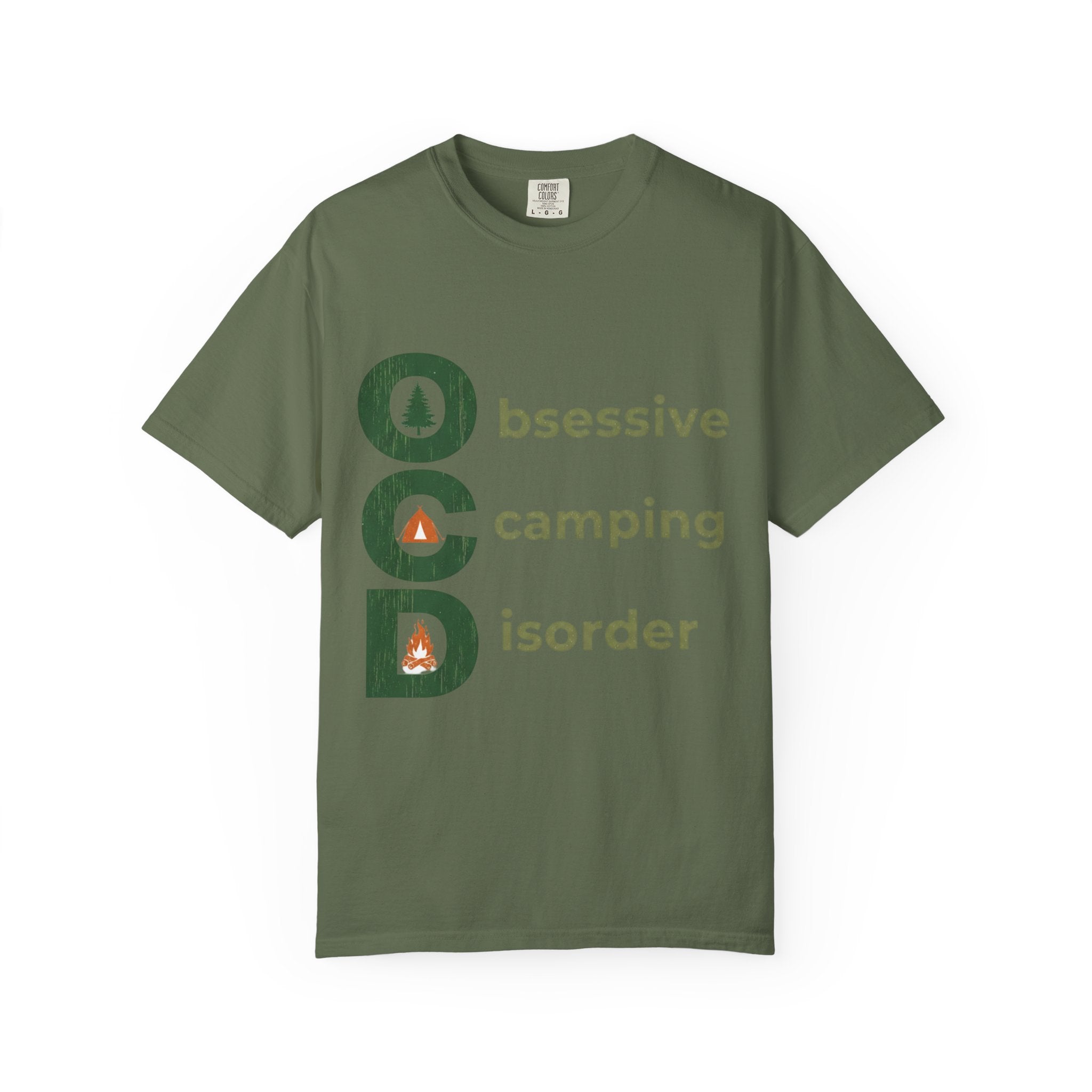 Camping T-Shirt — "Obsessive Camping Disorder" Graphic Tee (Outdoor Camper Gift)